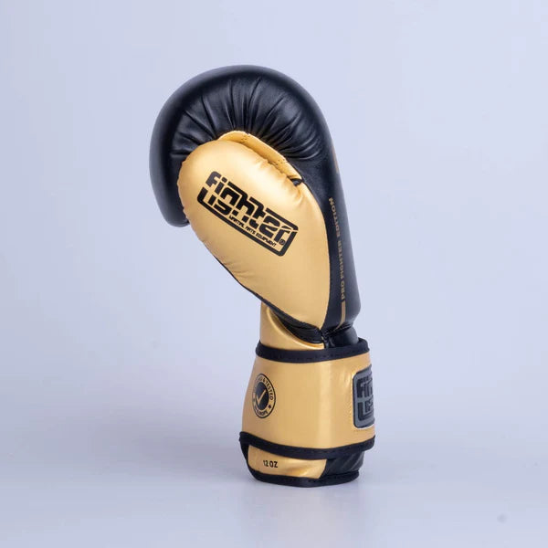 Fighter Boxningshandskar Träning PU - svart/guld, FBG-TRP-001