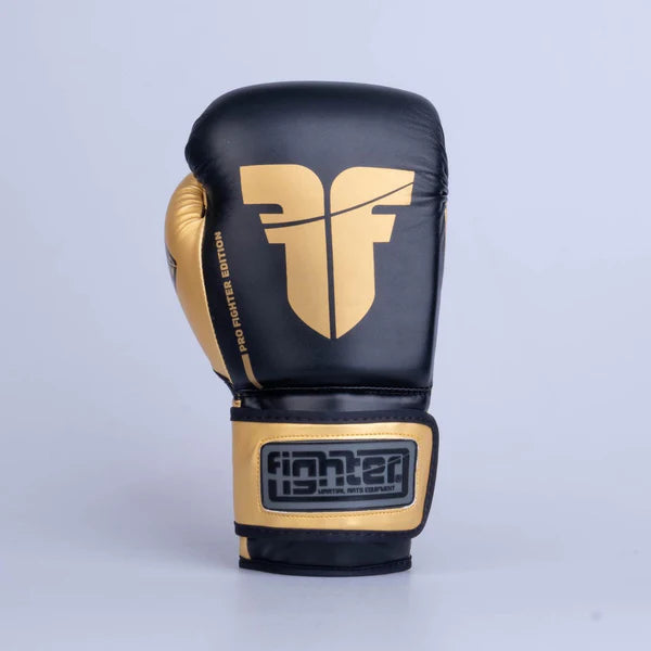 Fighter Boxningshandskar Träning PU - svart/guld, FBG-TRP-001