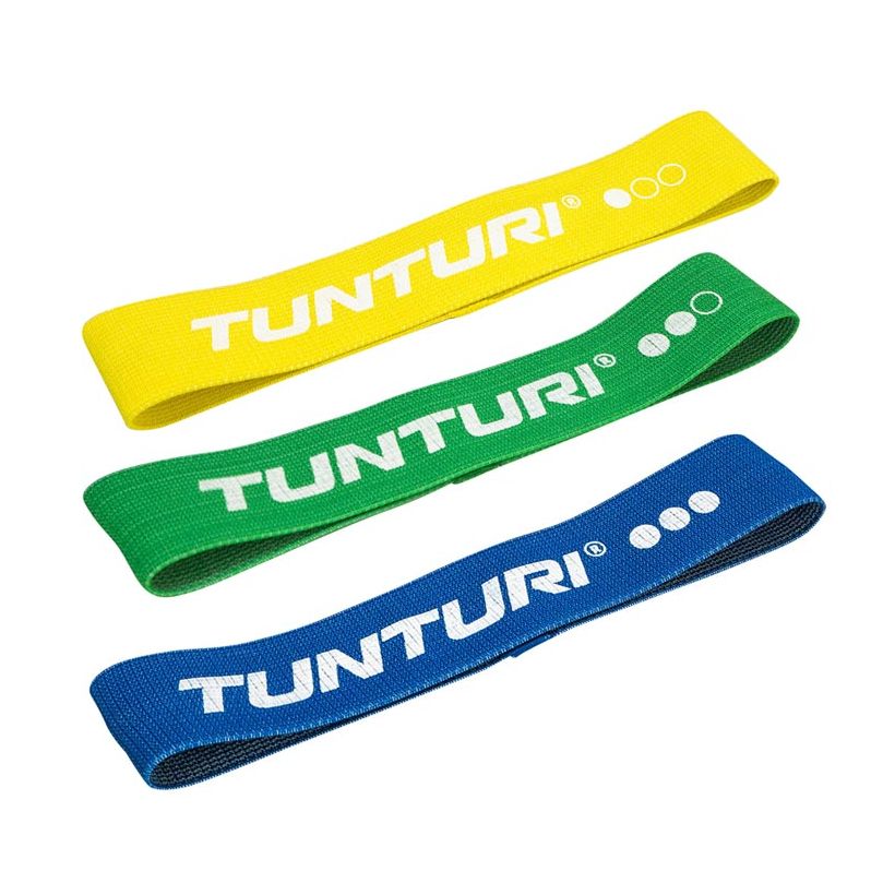 Tunturi Textil Motståndsband Set, 3 Delar