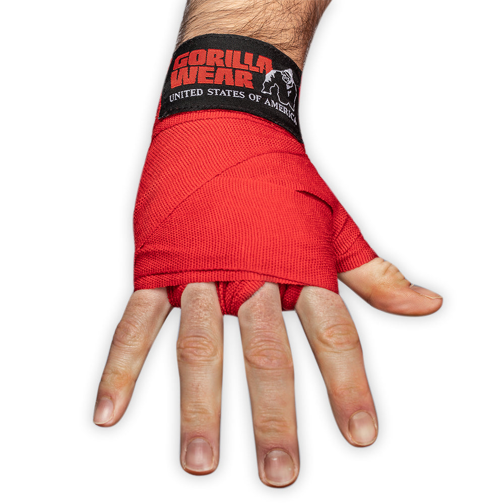 Gorilla Wear Boxing Hand Wraps, röd