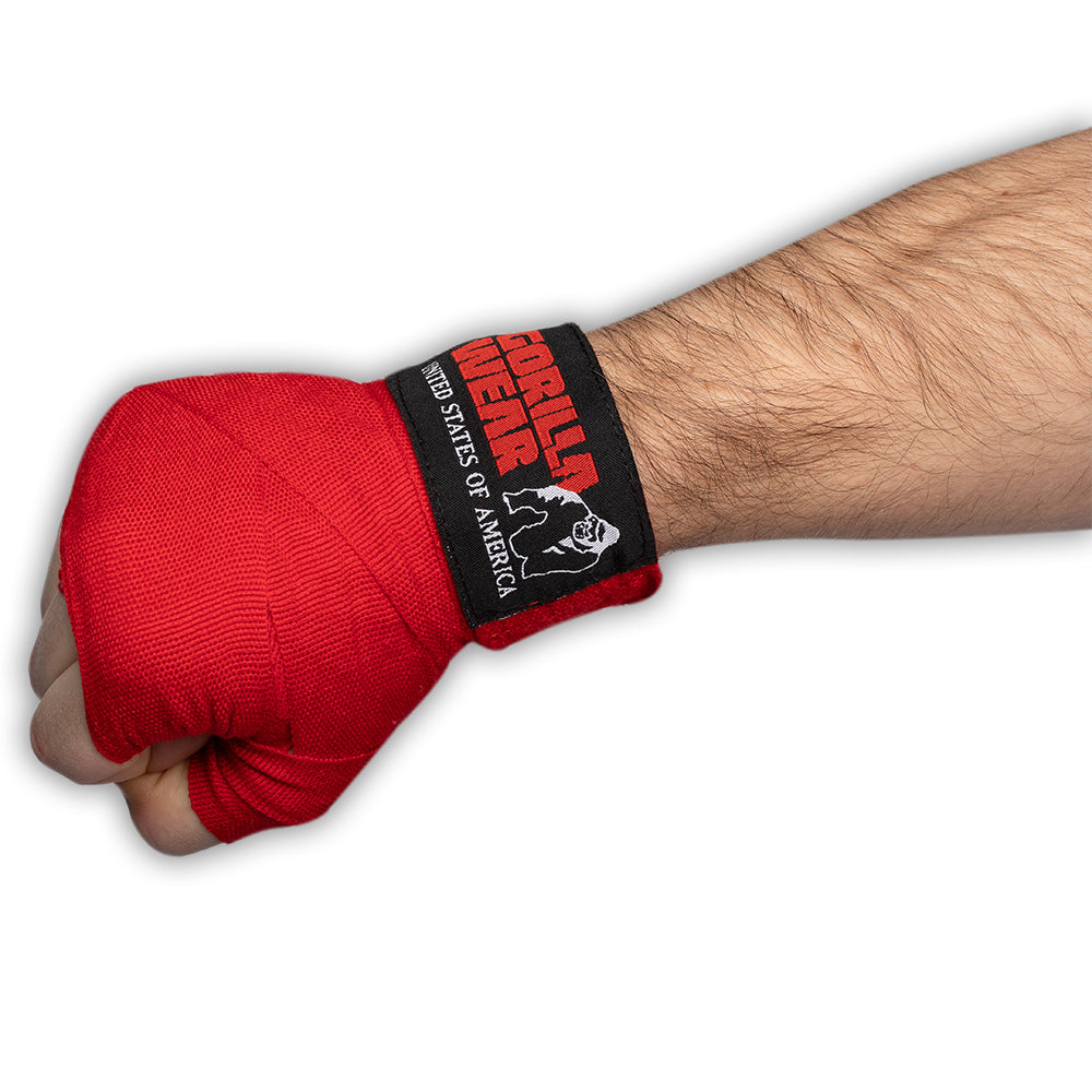 Gorilla Wear Boxing Hand Wraps, röd