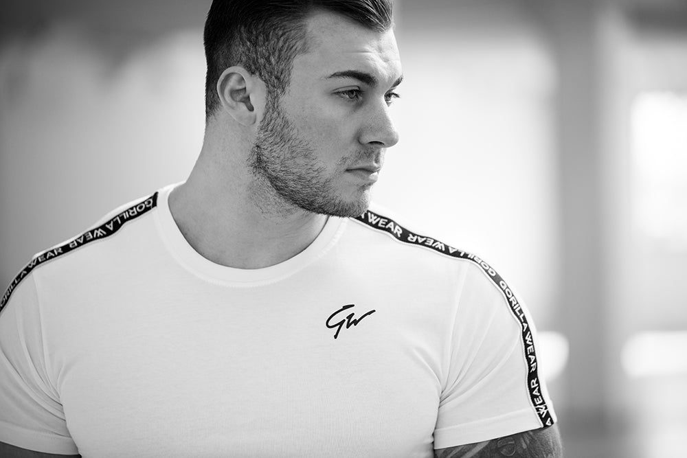 Gorilla Wear-Chester T-Shirt, vit/svart