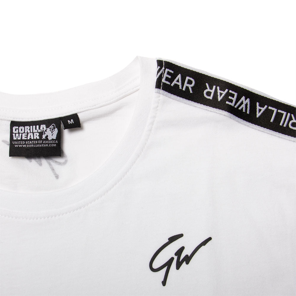 Gorilla Wear-Chester T-Shirt, vit/svart