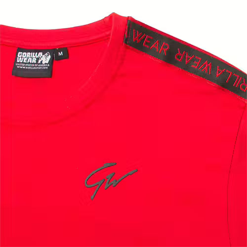 Gorilla Wear- Chester T-Shirt, röd/svart