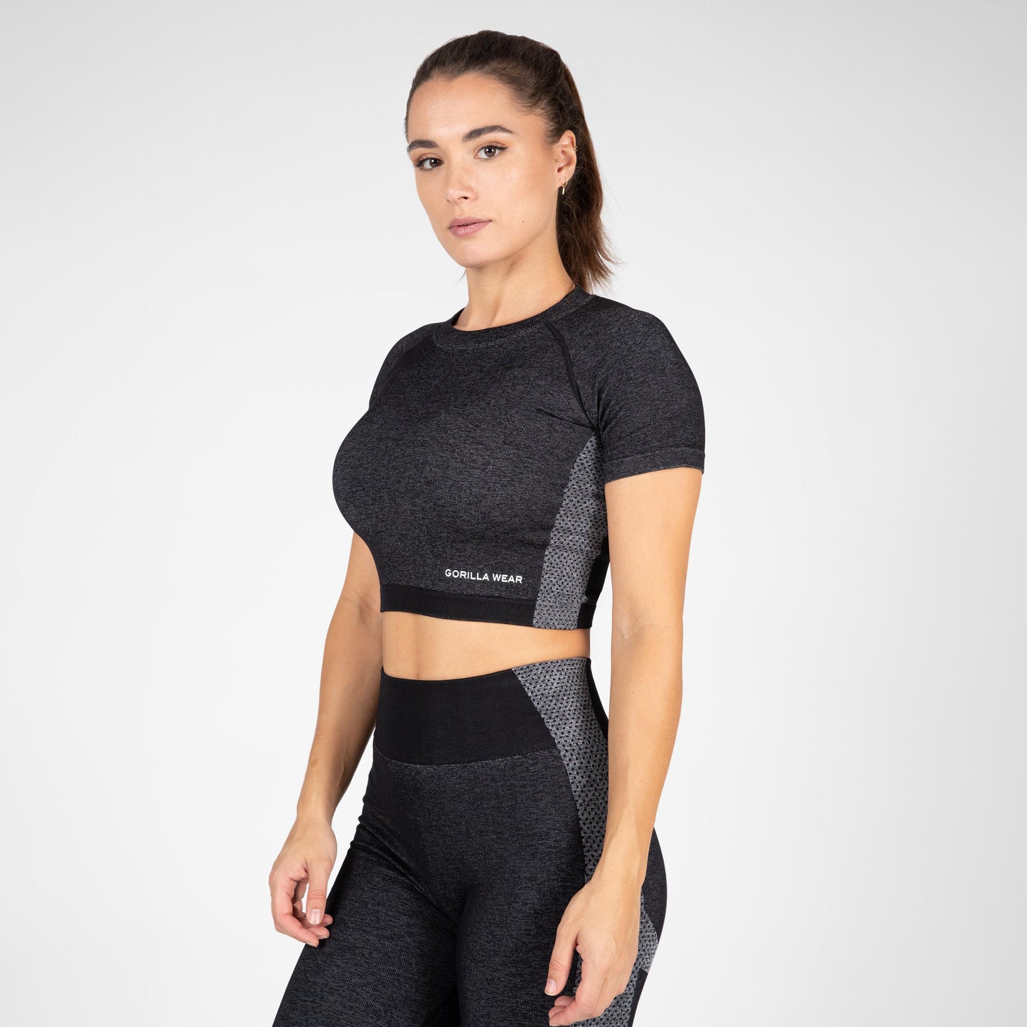 Gorilla Wear Selah Seamless Crop Top, svart