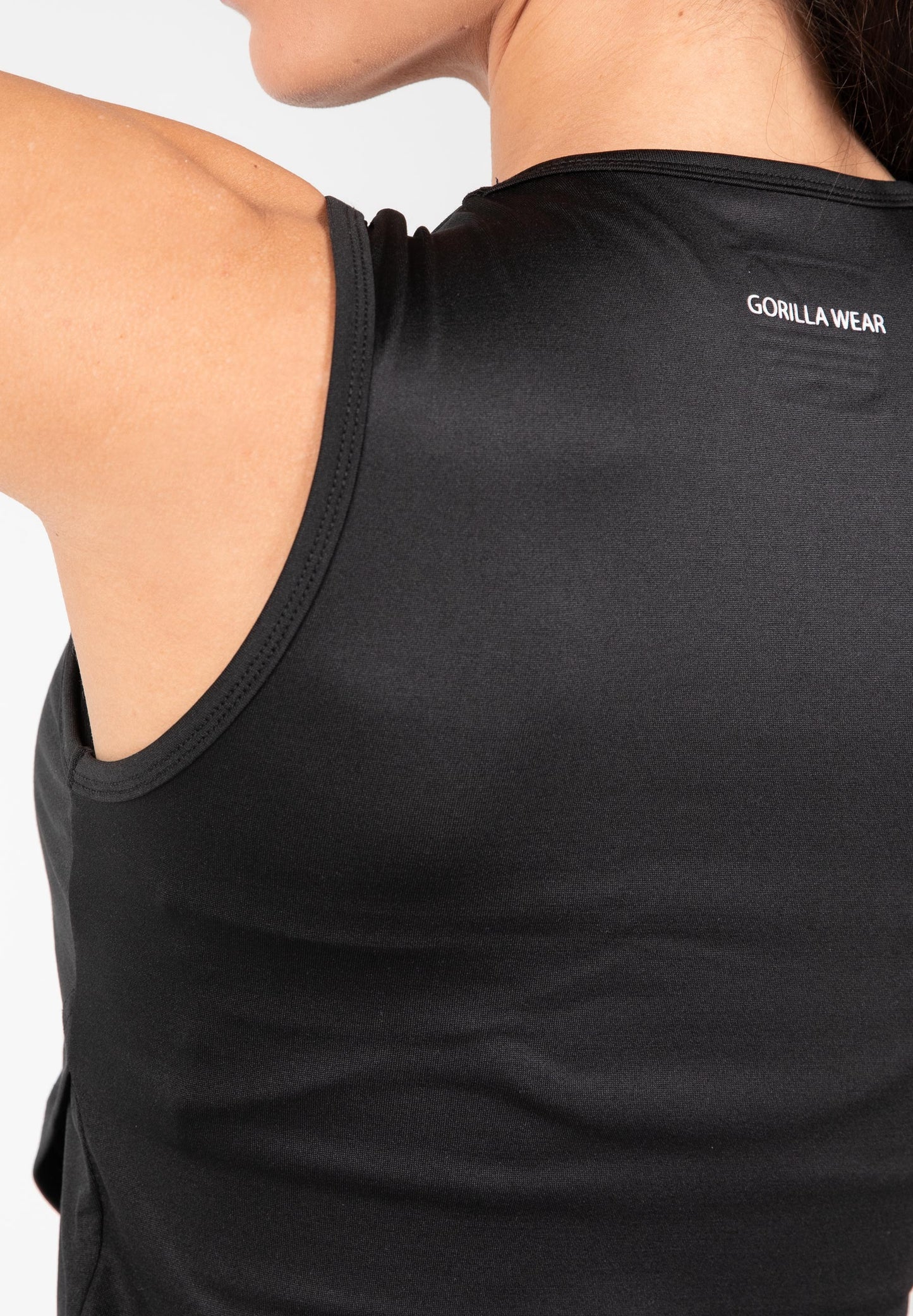 Gorilla Wear Estelle Twisted Crop Top, svart