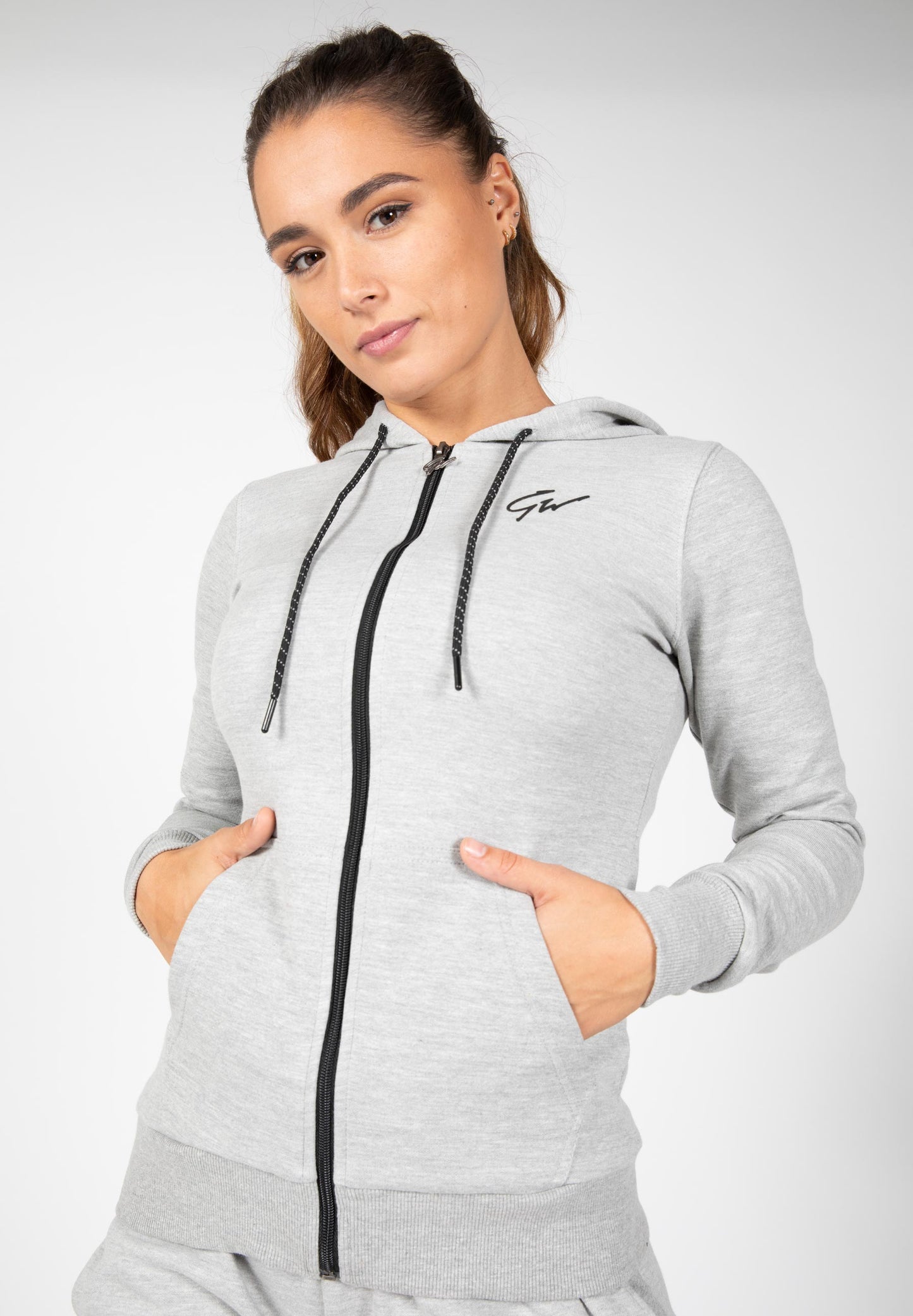 Gorilla Wear Pixley Zipped Hoodie, grå