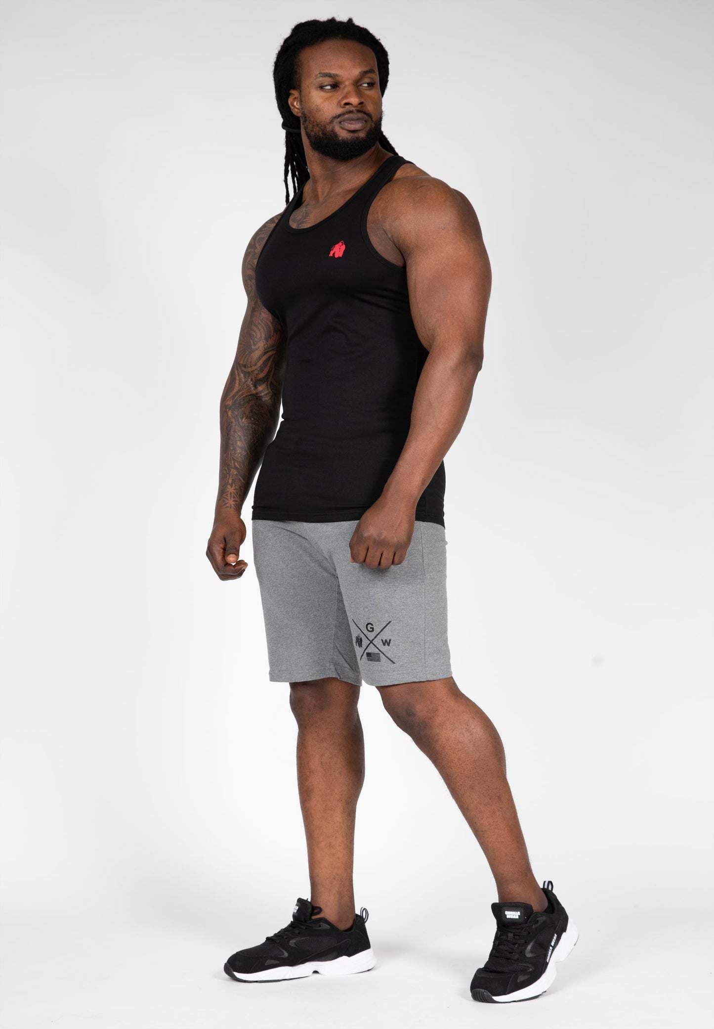 Gorilla Wear Adams Stretch linne, svart