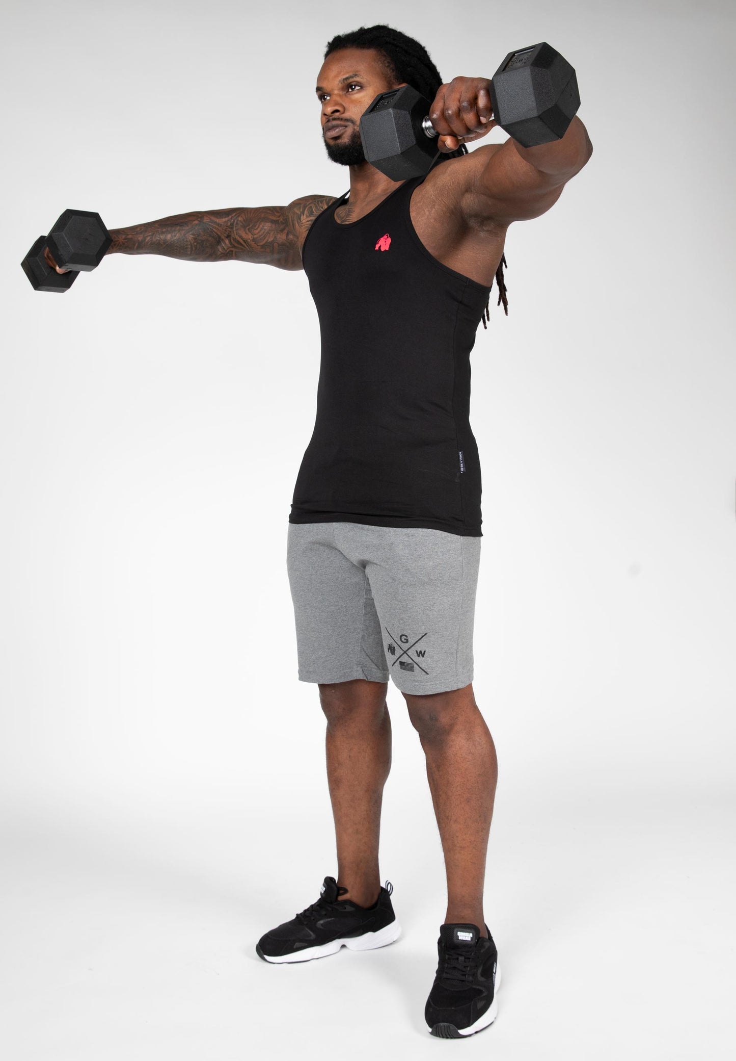 Gorilla Wear Adams Stretch linne, svart