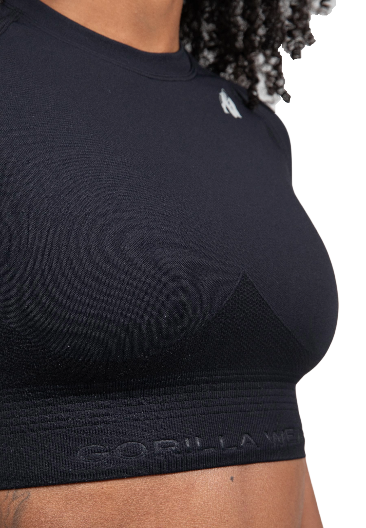 Gorilla Wear Whitney Seamless Crop Top, svart