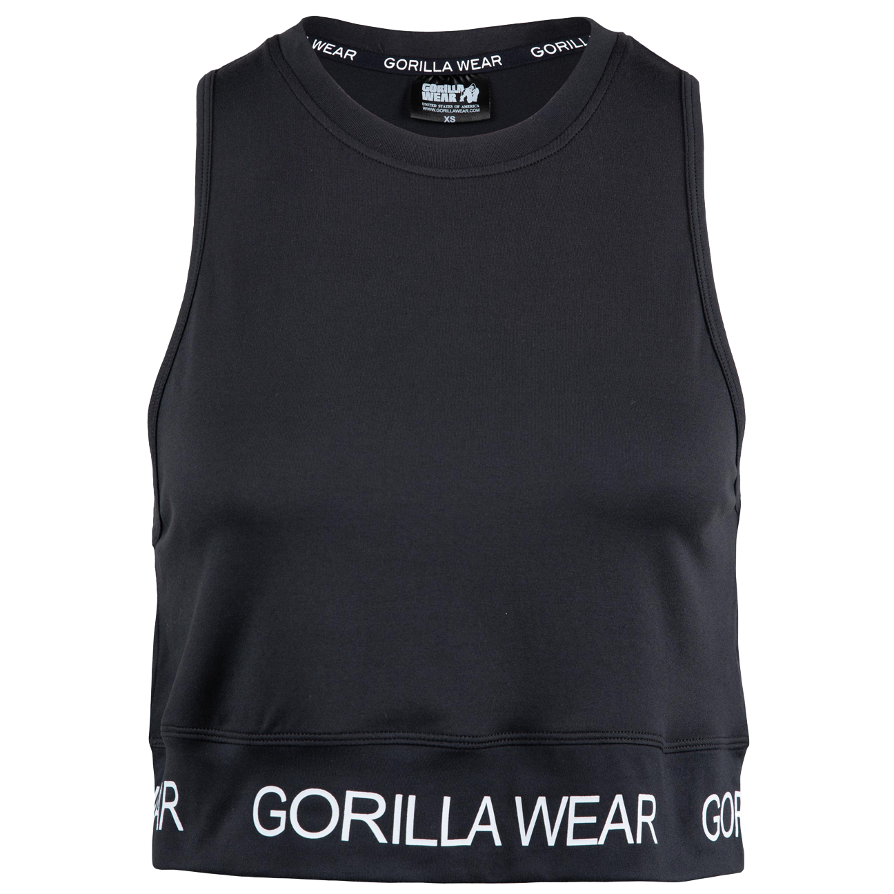 Gorilla Wear Colby Cropped Tank Top, Svart