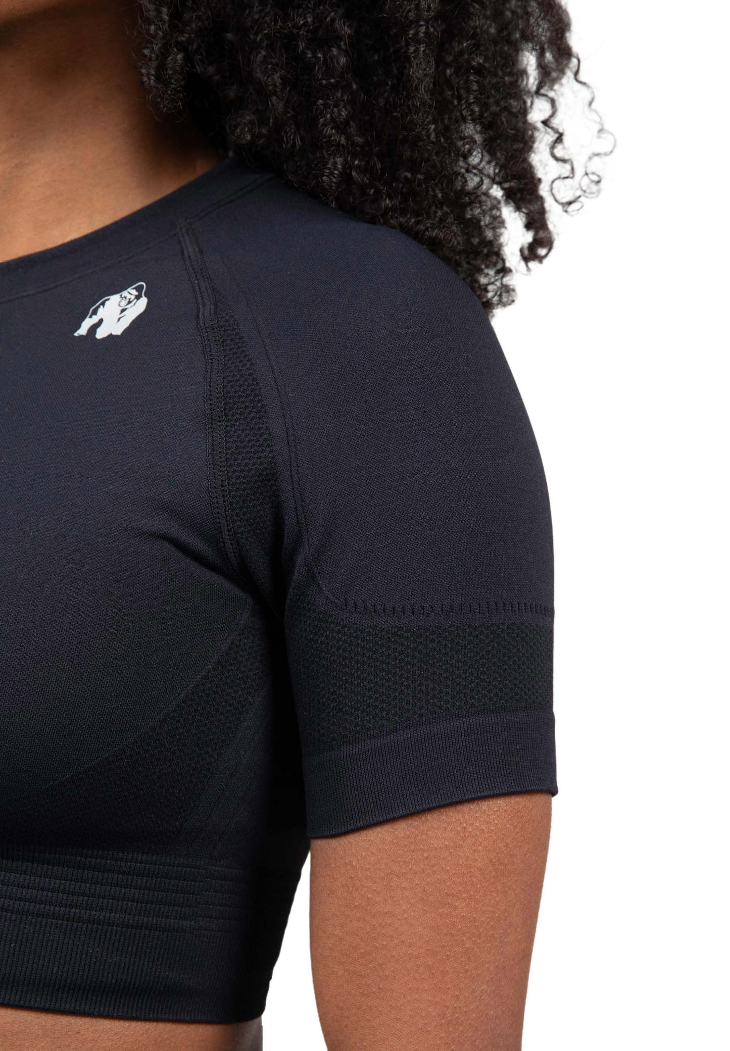 Gorilla Wear Whitney Seamless Crop Top, svart