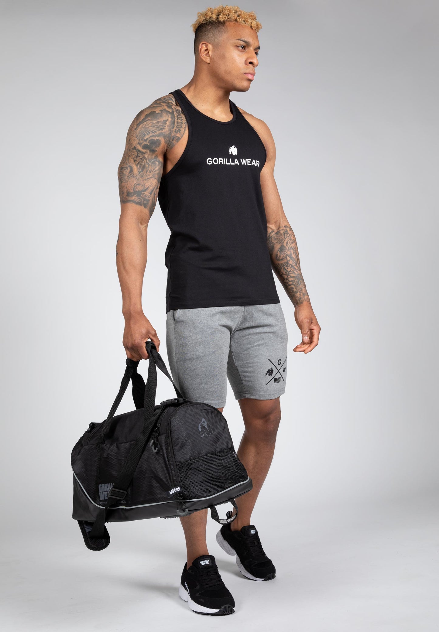 Gorilla Wear Carter Stretch linne, svart