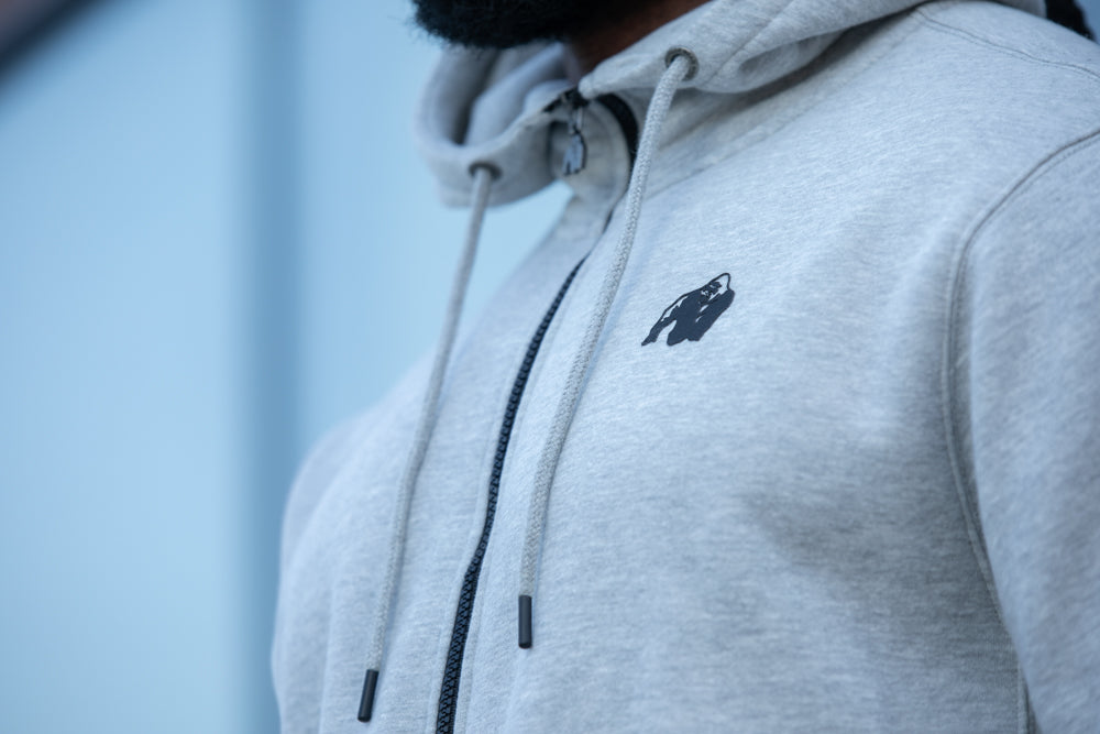 Gorilla Wear Kennewick Zipped Hoodie, grå