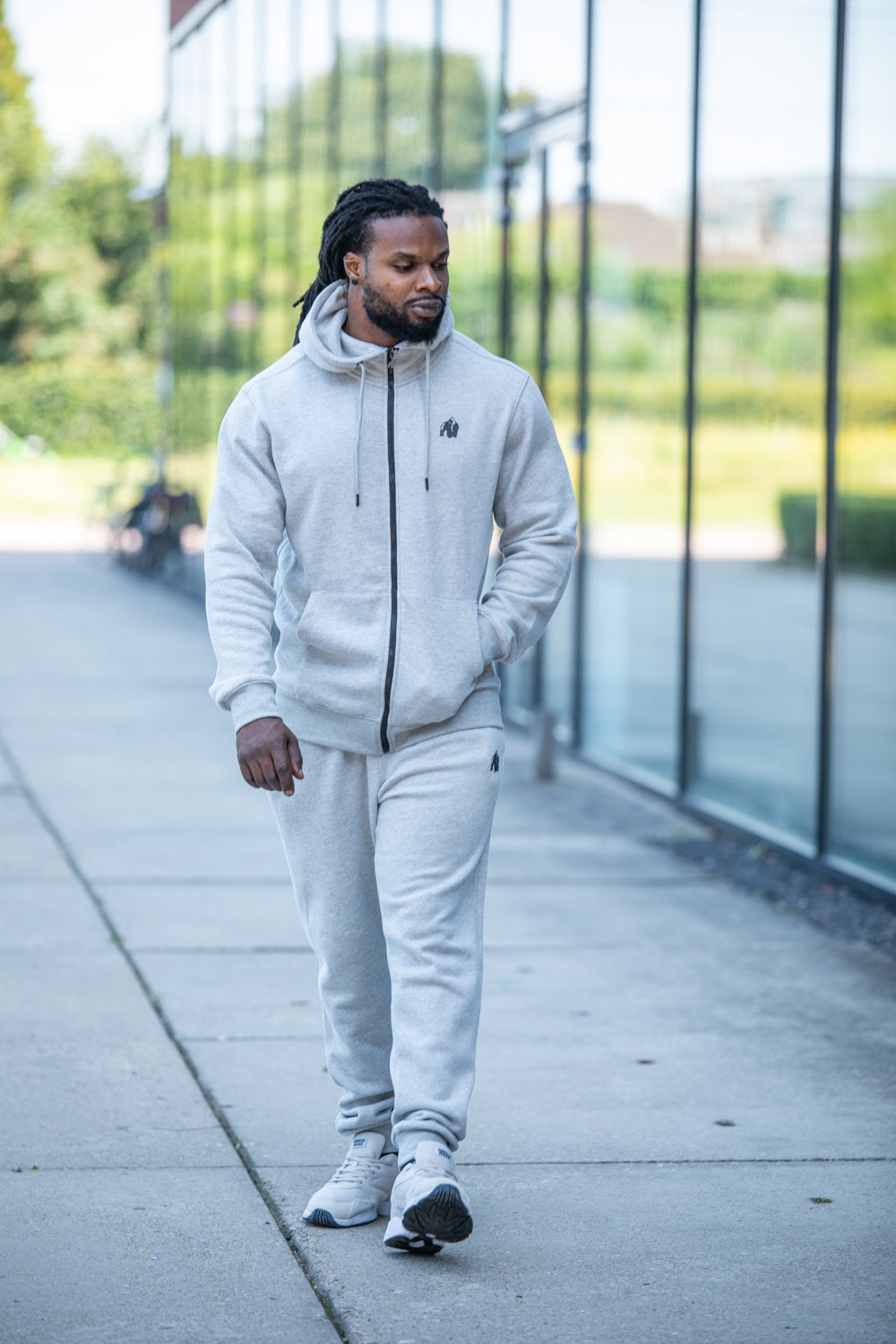 Gorilla Wear Kennewick Zipped Hoodie, grå
