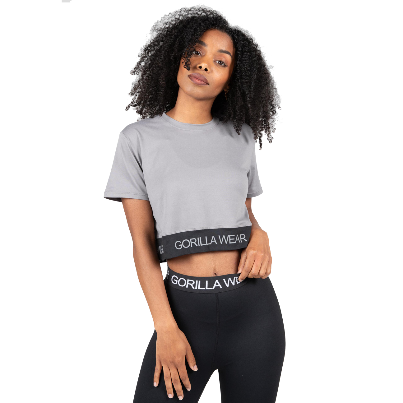 Gorilla Wear Colby Cropped T-Shirt, grå