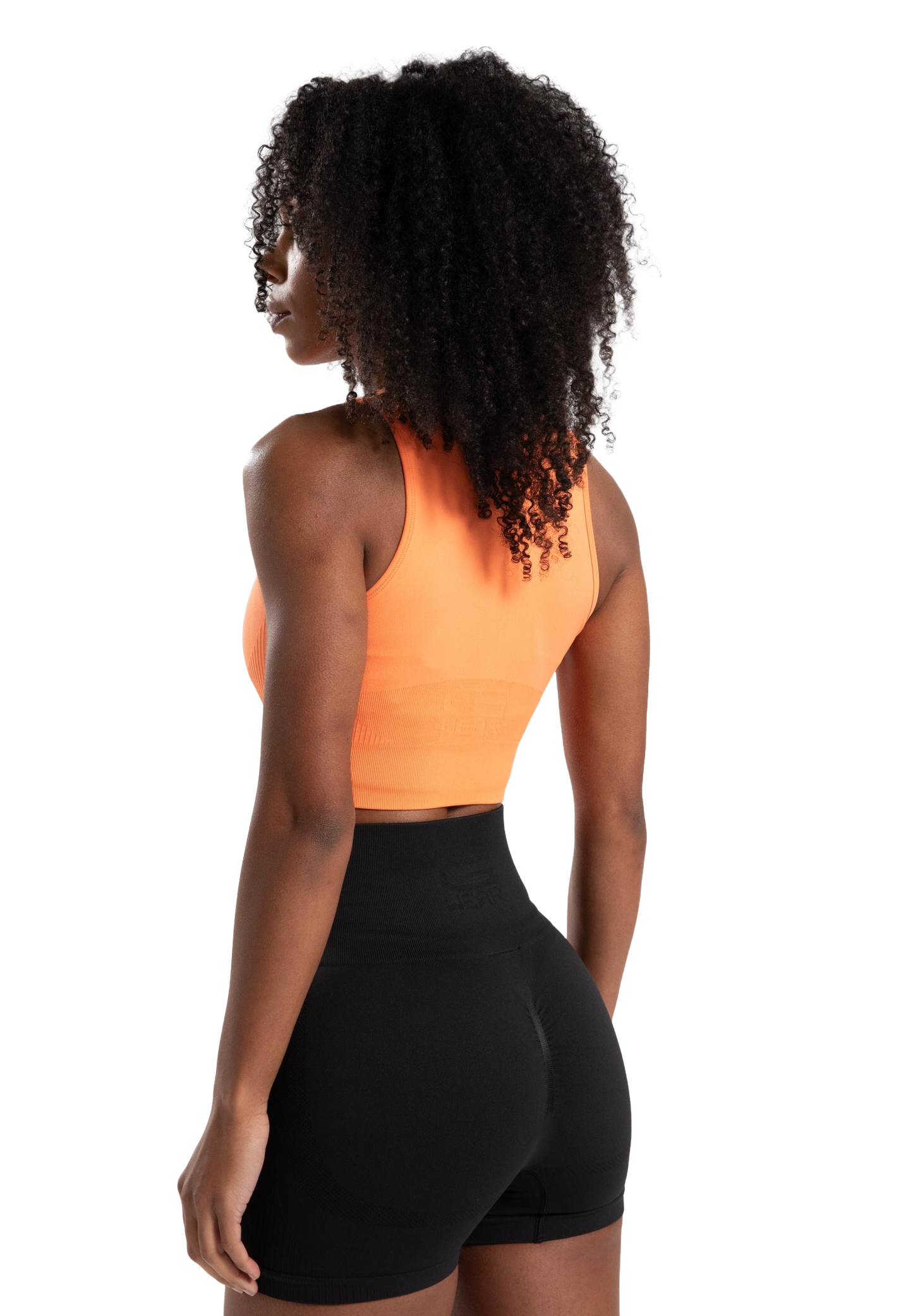 Olivia Seamless Crop Top, orange