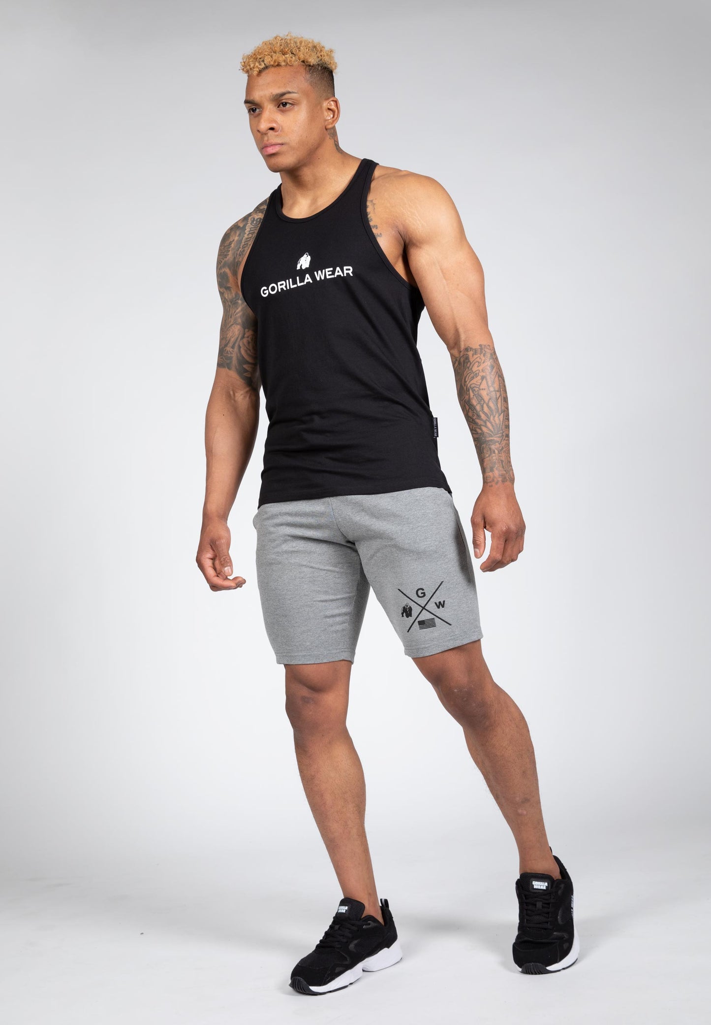 Gorilla Wear Carter Stretch linne, svart