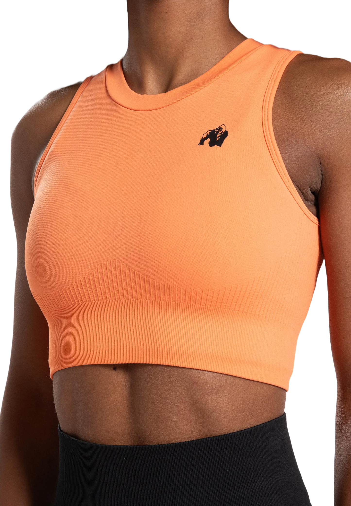 Olivia Seamless Crop Top, orange