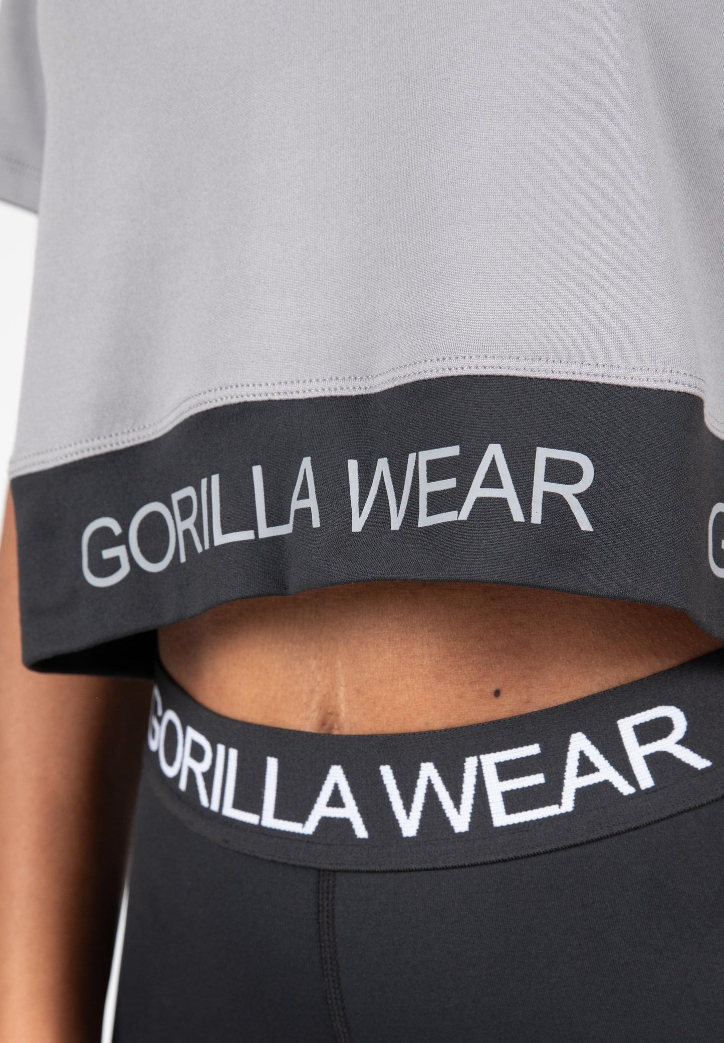Gorilla Wear Colby Cropped T-Shirt, grå