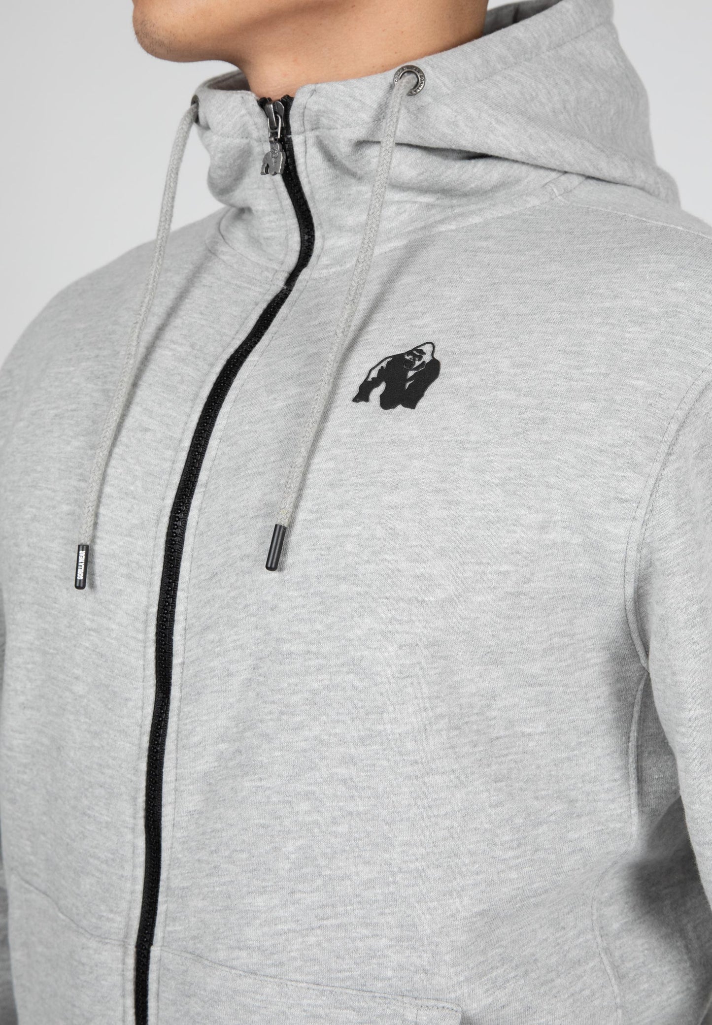 Gorilla Wear Kennewick Zipped Hoodie, grå