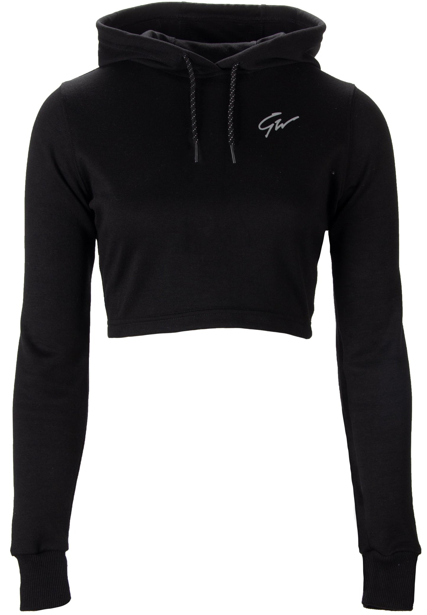 Gorilla Wear Pixley Crop Top Hoodie, svart