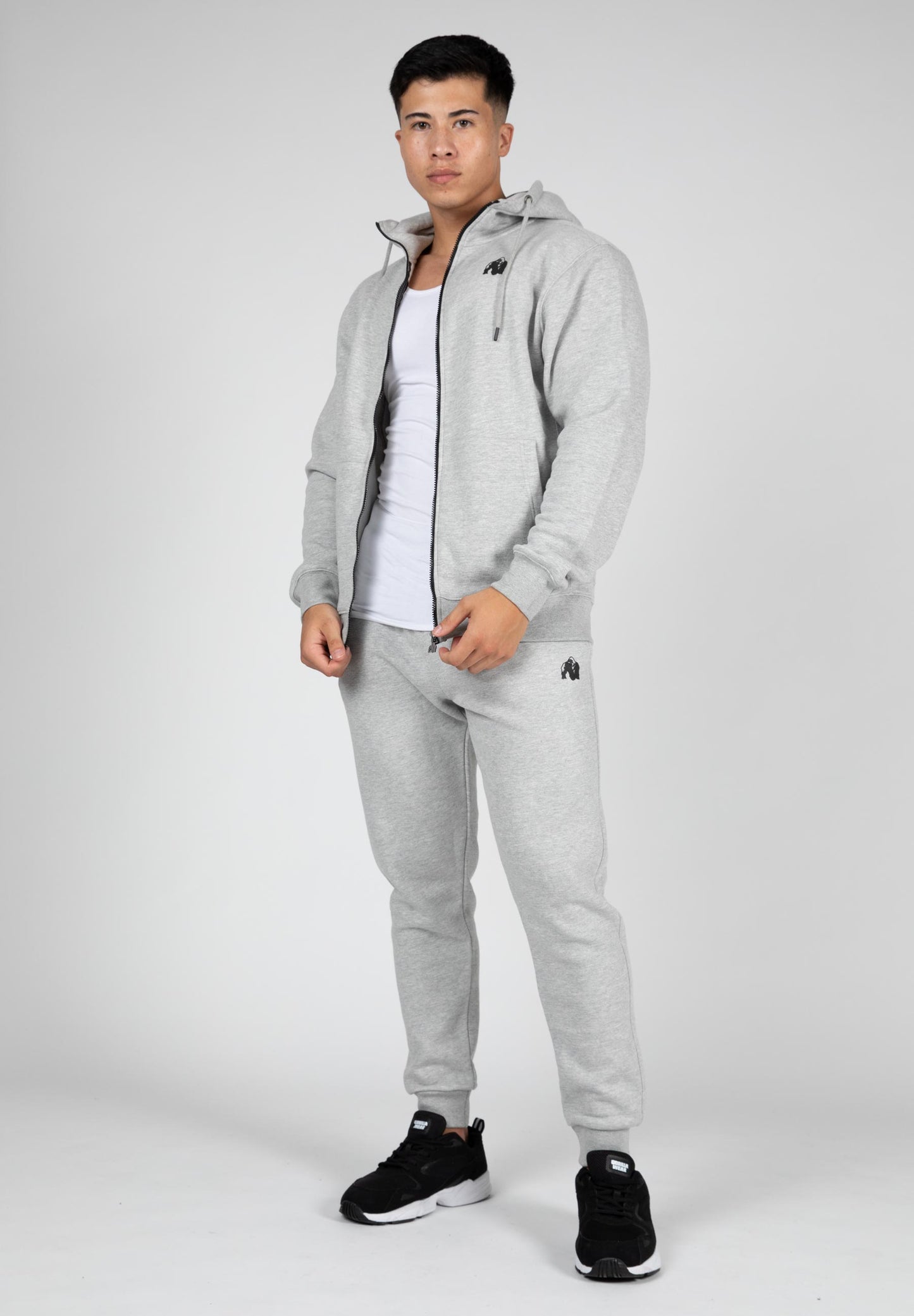 Gorilla Wear Kennewick Zipped Hoodie, grå