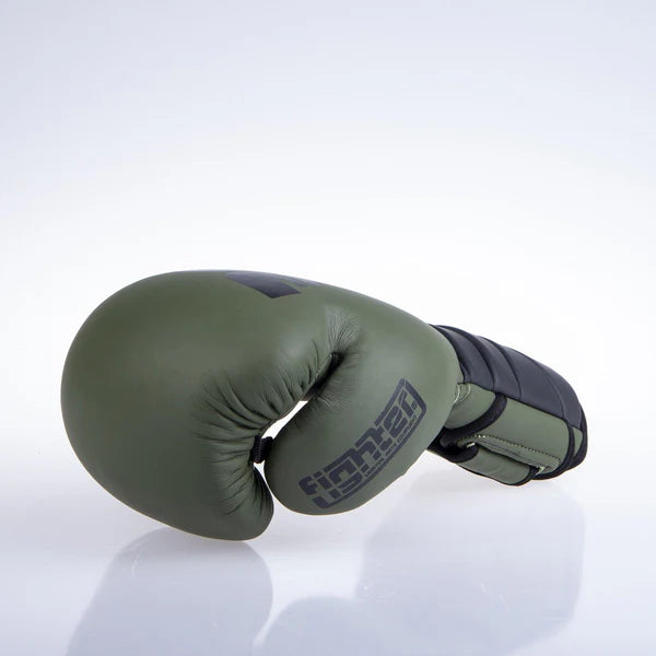 Fighter Boxningshandskar Sparring - matt khaki/svart, FBG-002KB