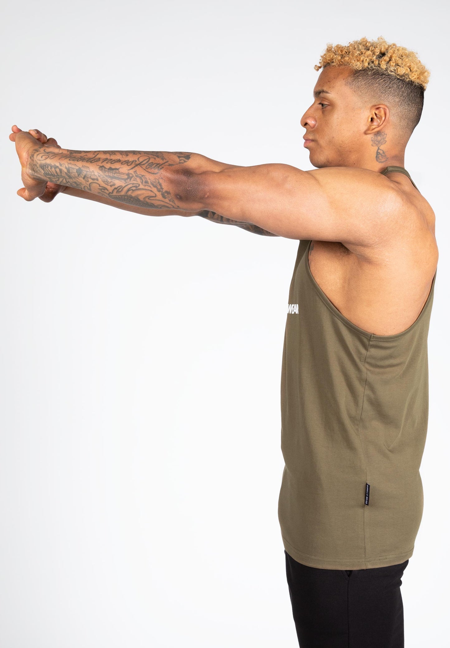 Gorilla Wear Carter Stretch linne, armégrön