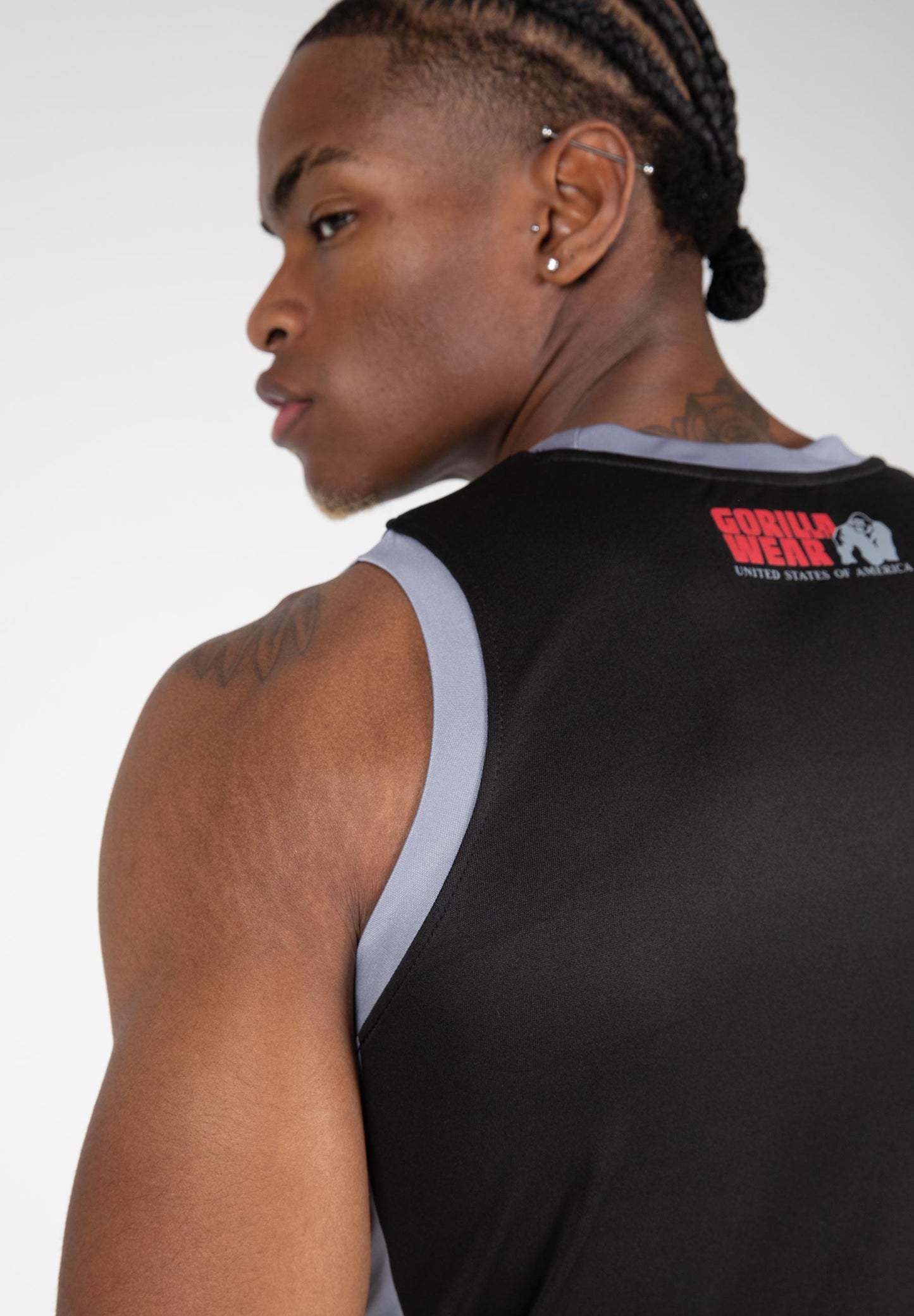 Gorilla Wear Hornell Tank Top, svart/grå