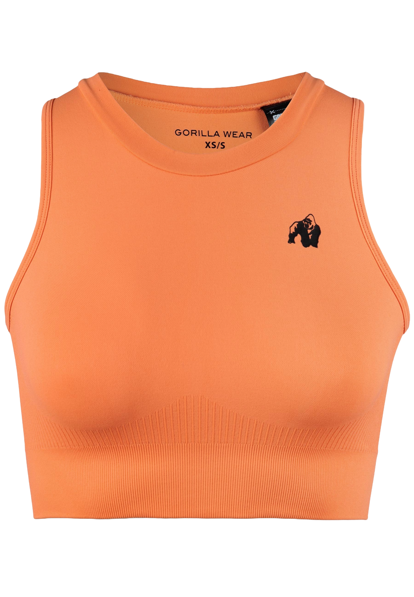 Gorilla Wear Olivia Seamless Crop Top, orange