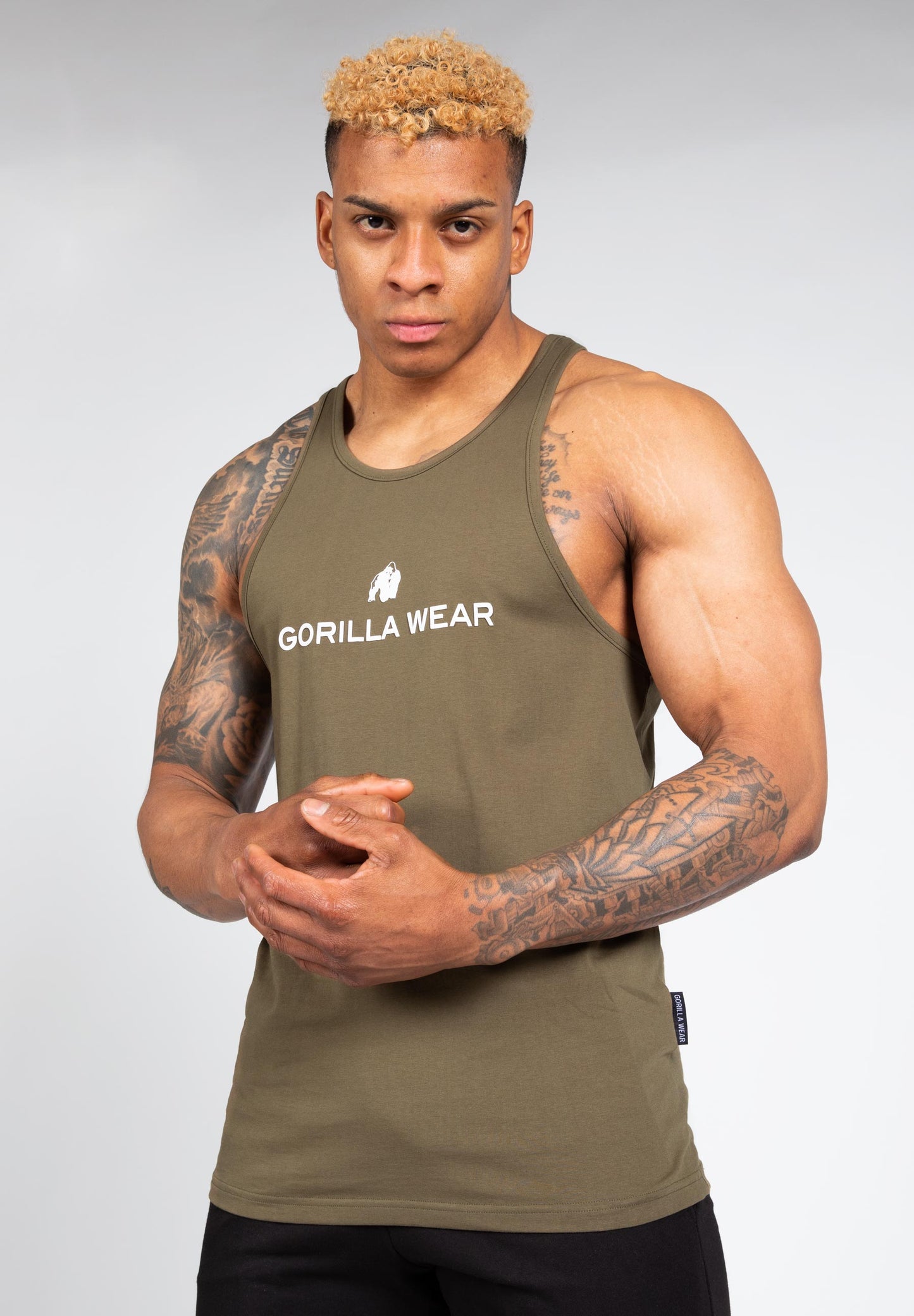 Gorilla Wear Carter Stretch linne, armégrön