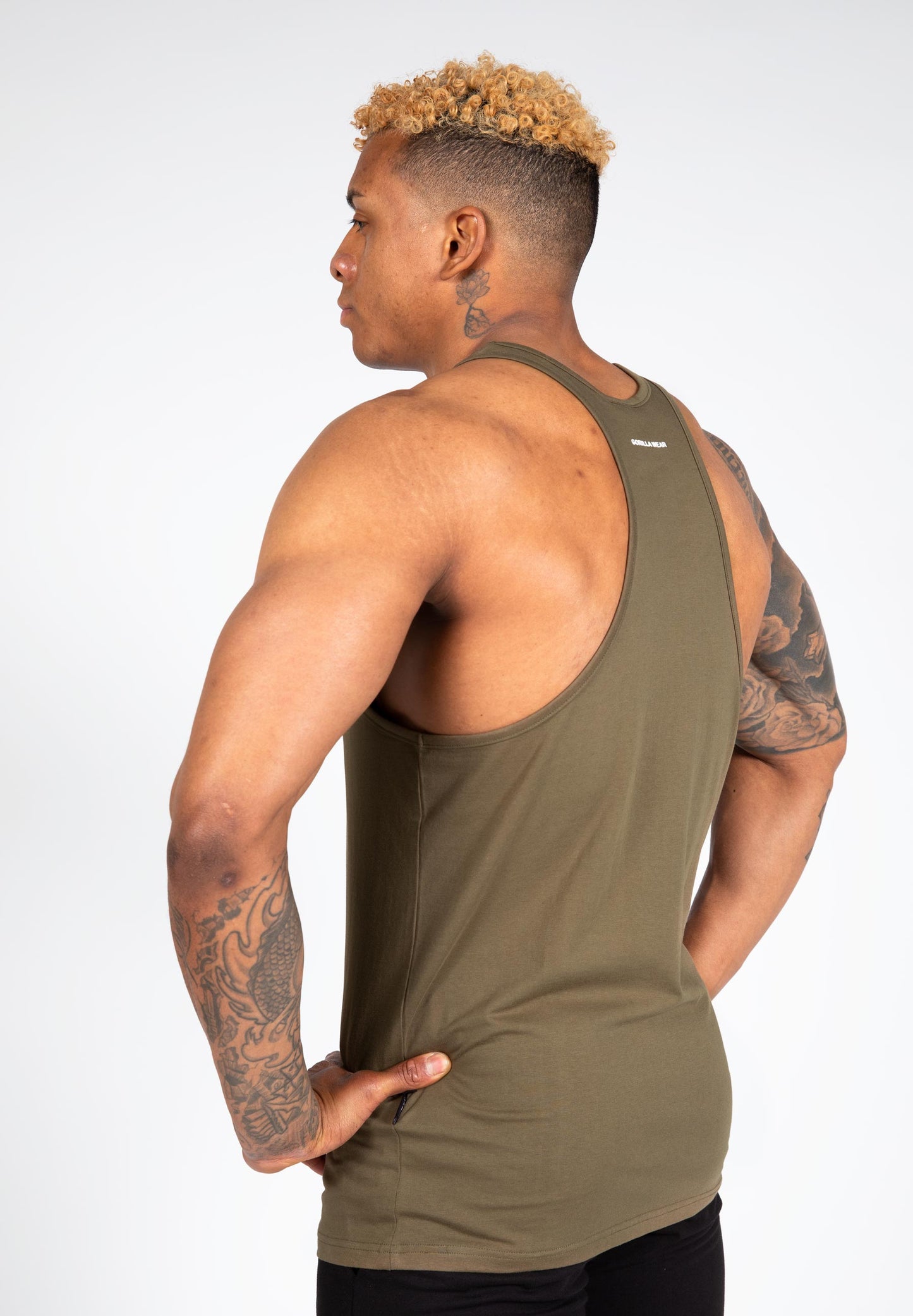 Gorilla Wear Carter Stretch linne, armégrön