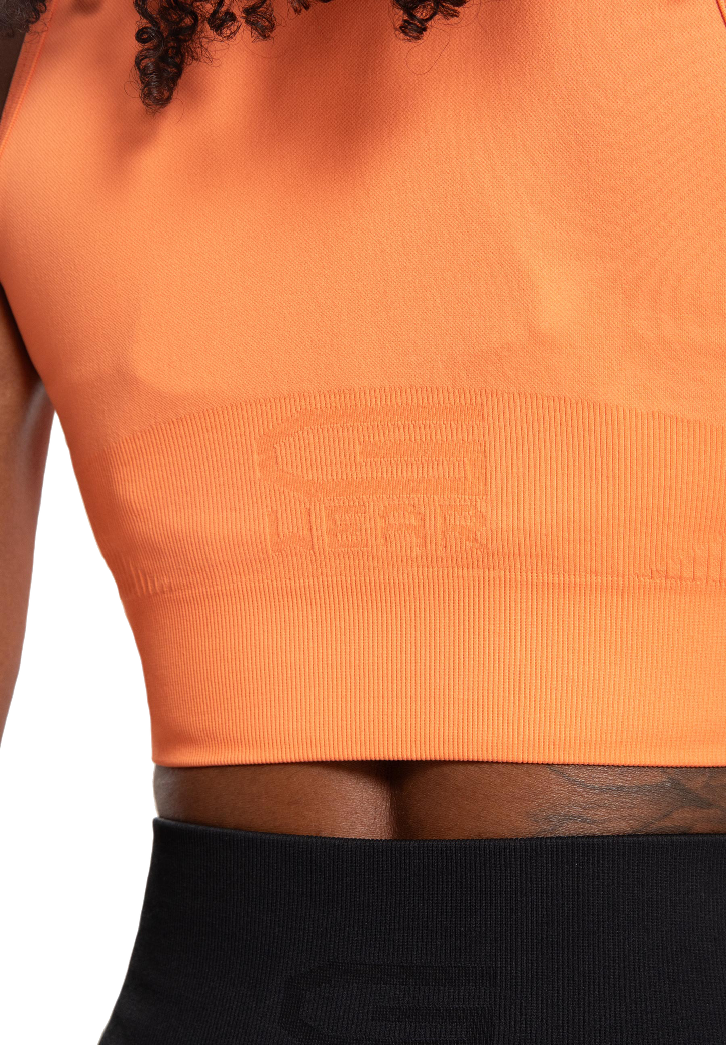 Gorilla Wear Olivia Seamless Crop Top, orange