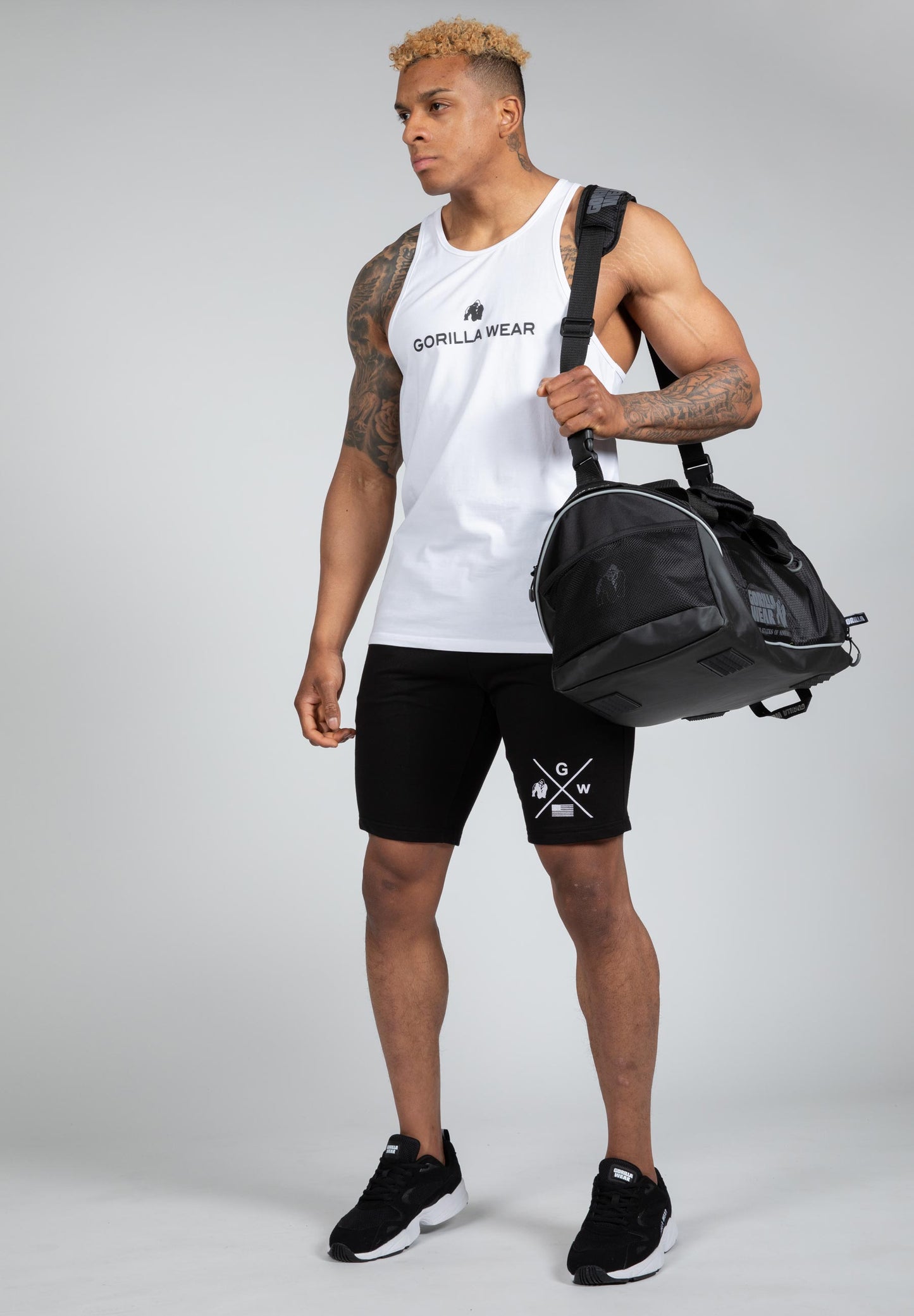 Gorilla Wear Carter Stretch Tank Top, vit