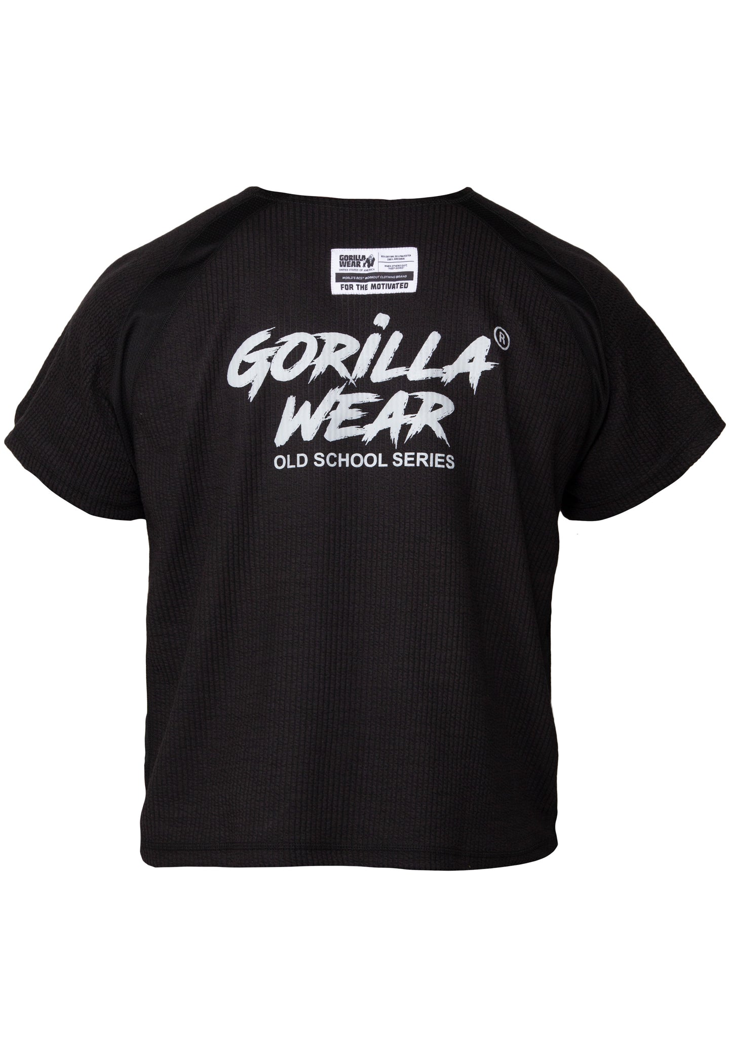 Gorilla Wear Augustine Old School Work Out Top, svart