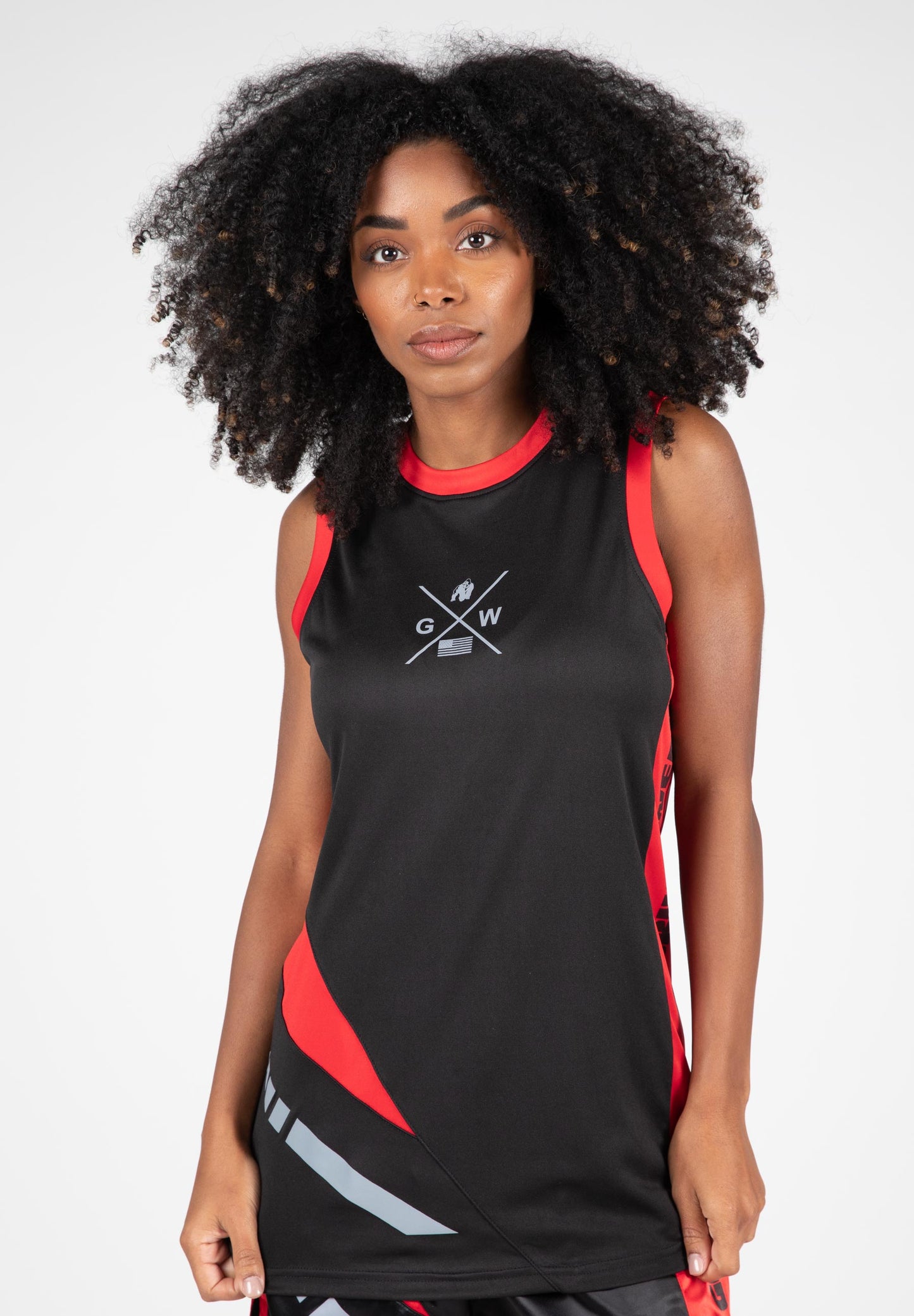 Gorilla Wear Hornell Tank Top, svart/röd
