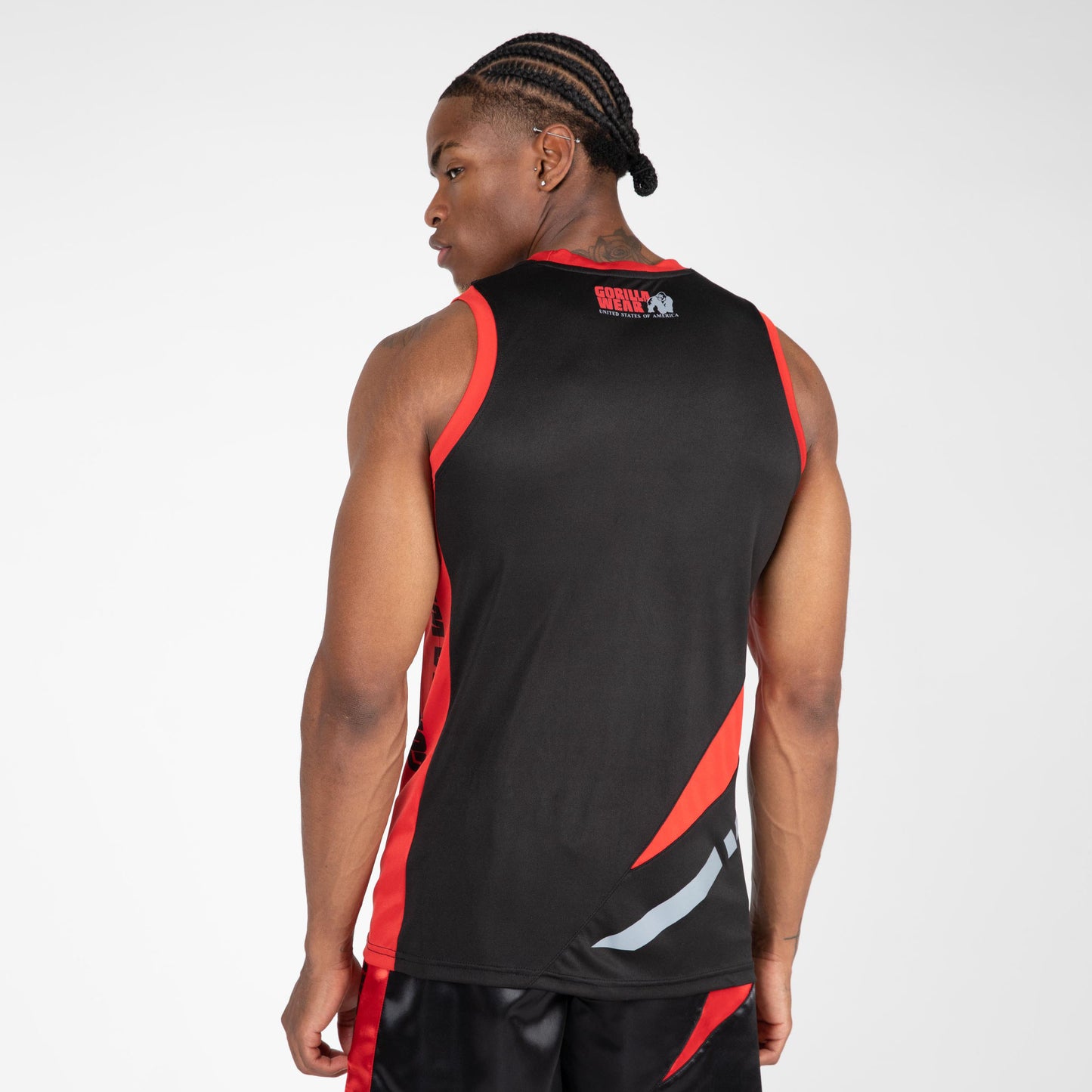 Gorilla Wear Hornell Tank Top, svart/röd