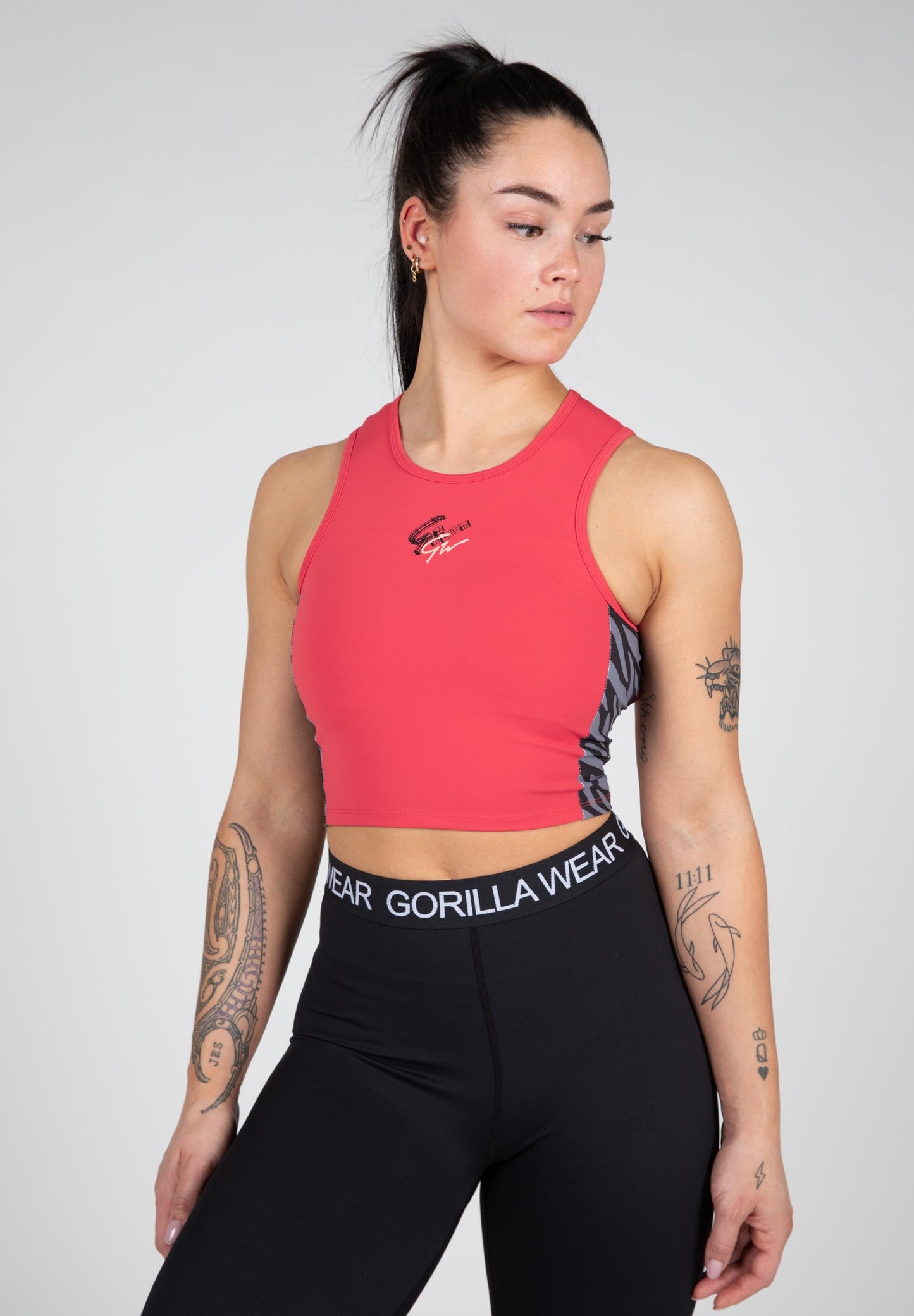 Gorilla Wear Zion Crop Top, röd