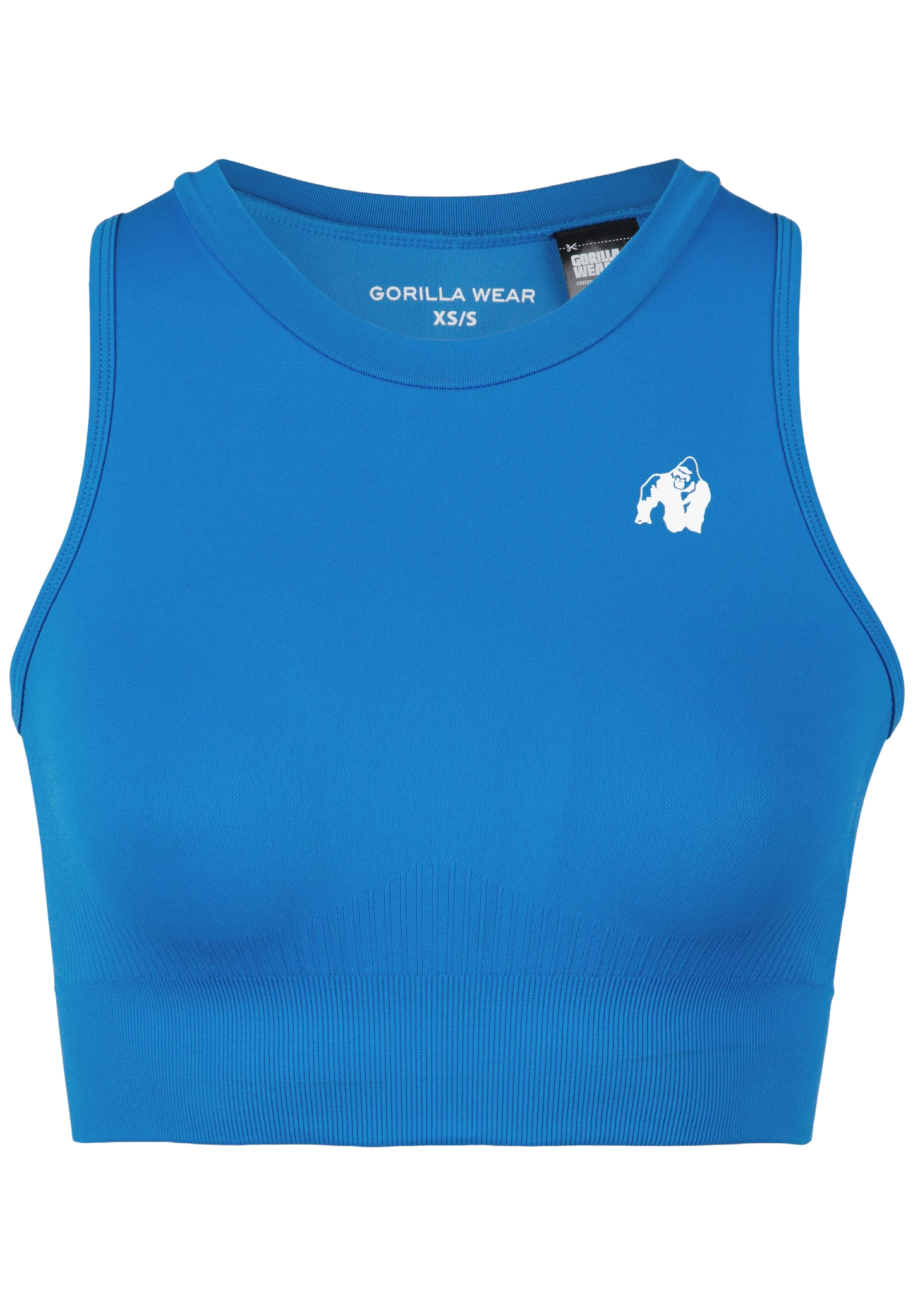 Gorilla Wear Olivia Seamless Crop Top, blå