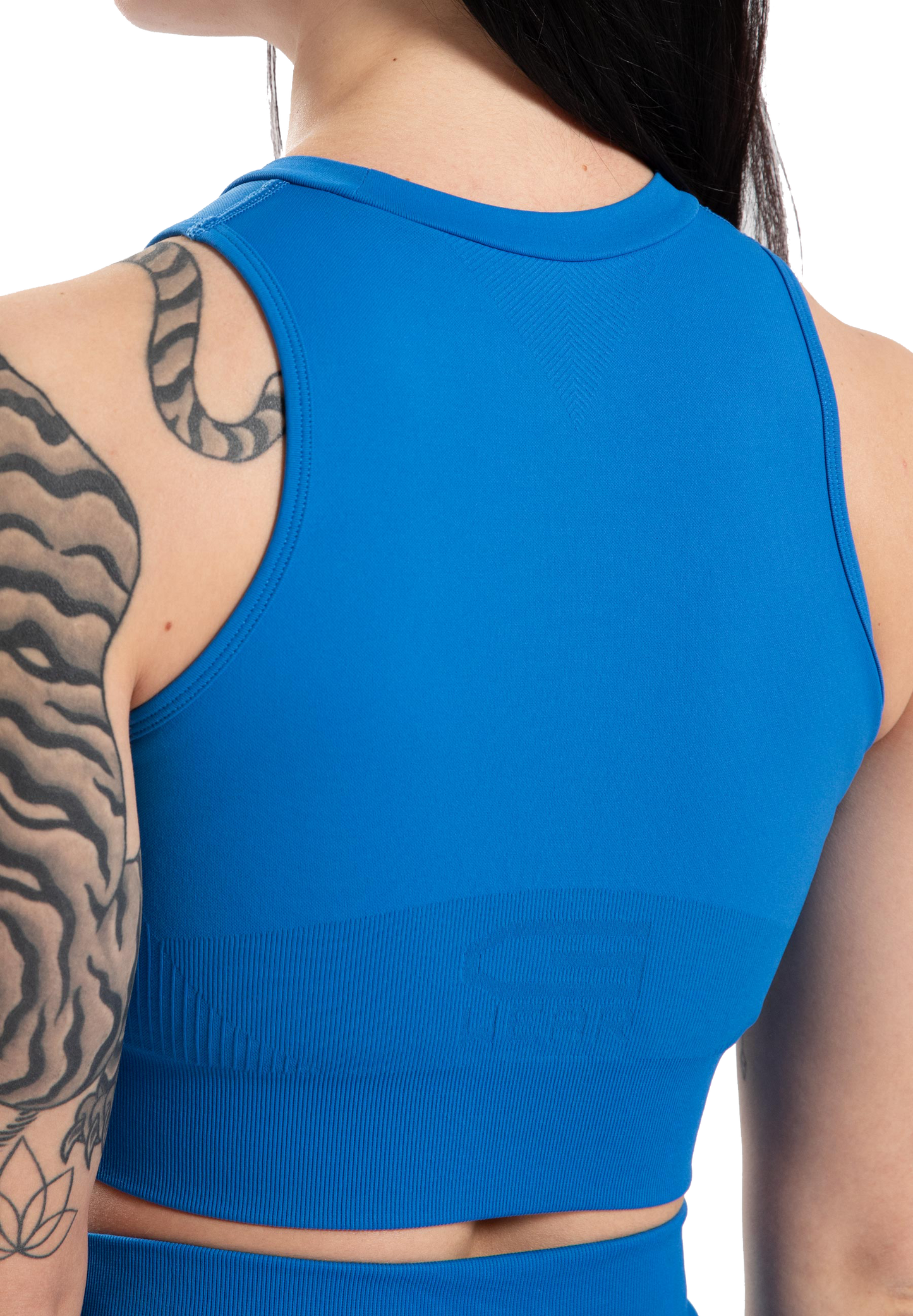 Gorilla Wear Olivia Seamless Crop Top, blå