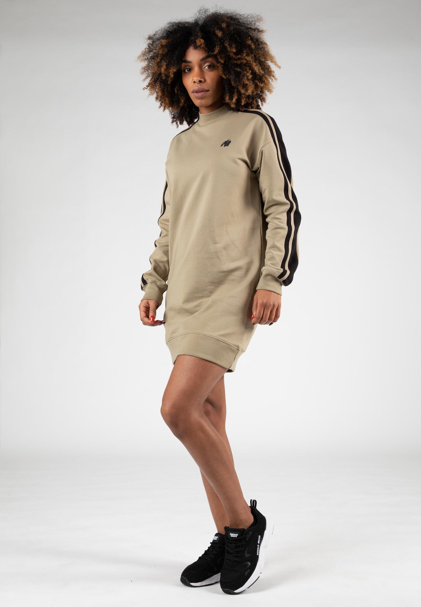 Gorilla Wear Isabella Sweatshirt Dress, beige