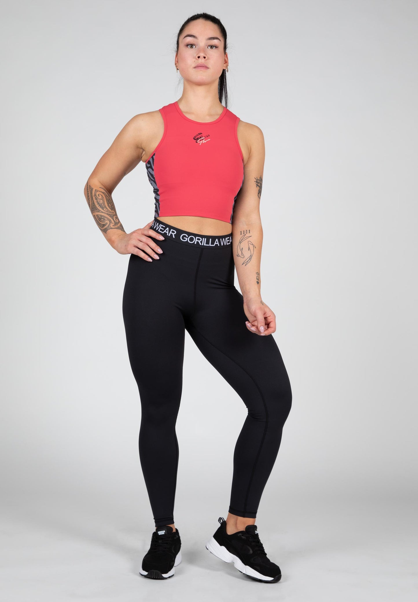 Gorilla Wear Zion Crop Top, röd