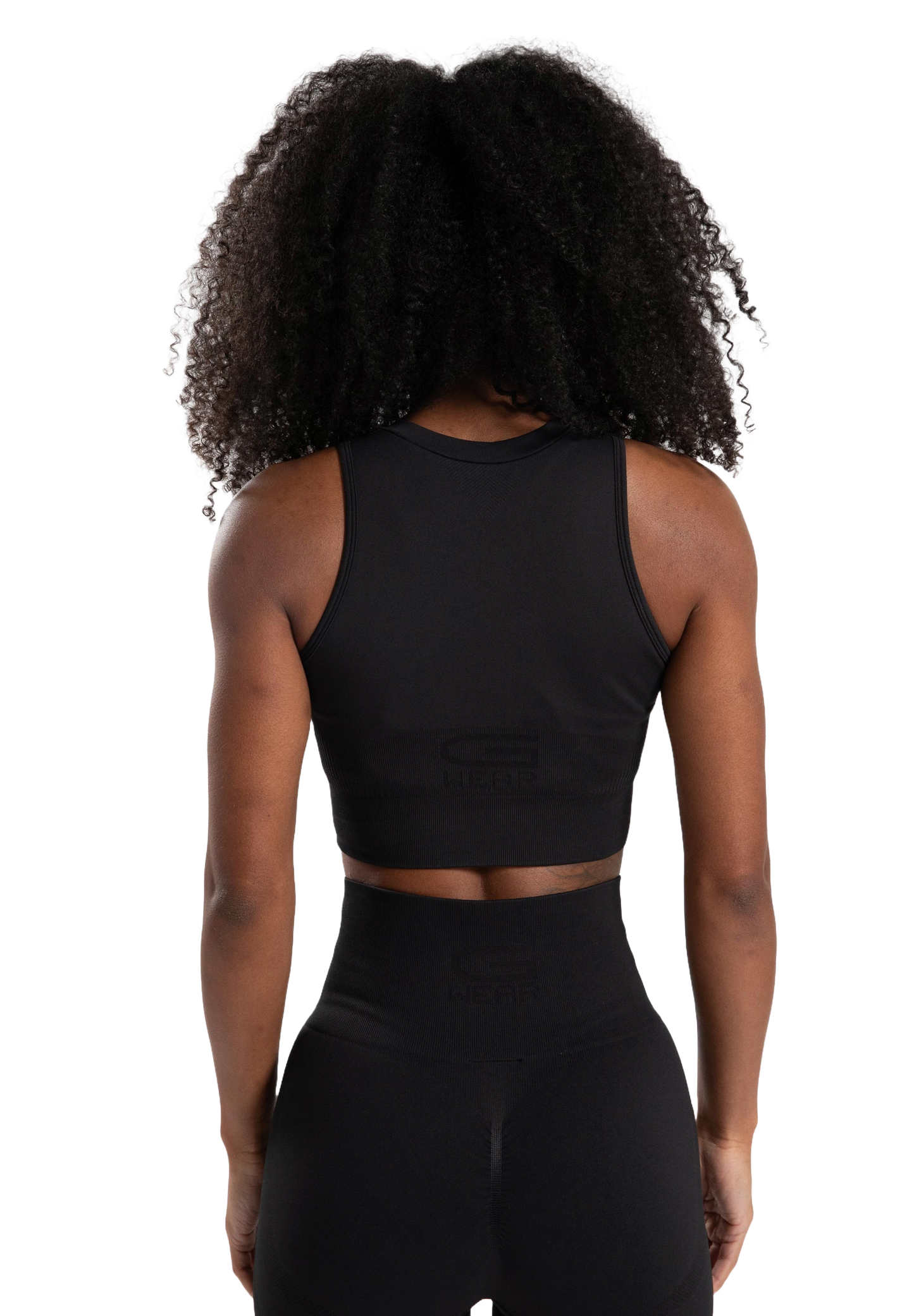 Gorilla Wear Olivia Seamless Crop Top, svart