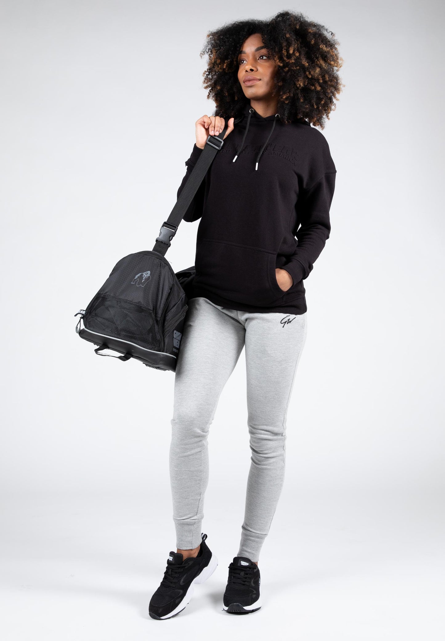 Gorilla Wear Crowley Oversized Women's Hoodie, svart