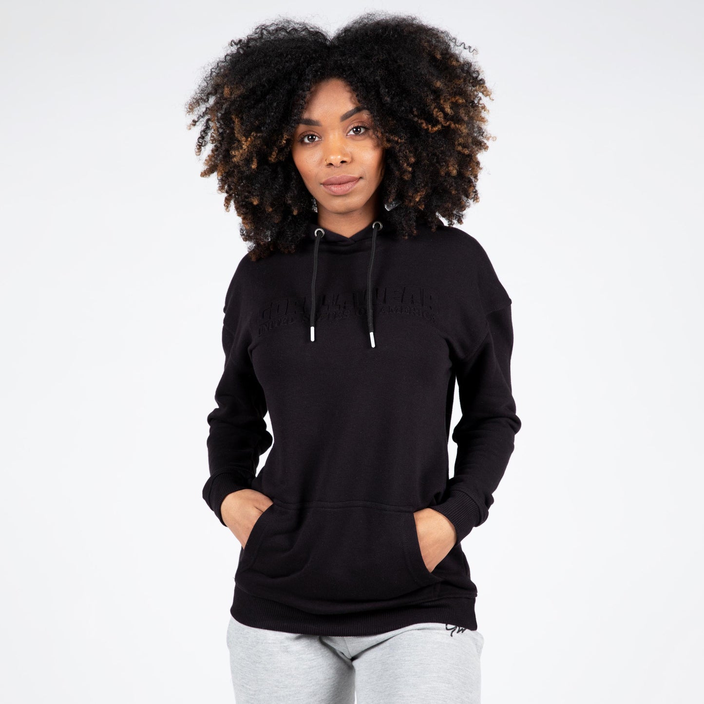Gorilla Wear Crowley Oversized Women's Hoodie, svart