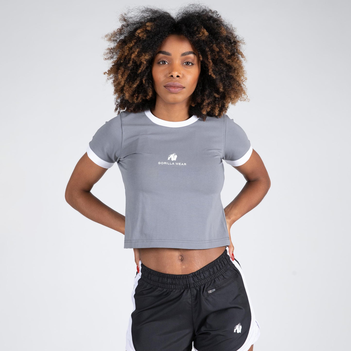 Gorilla Wear New Orleans Cropped T-Shirt, grå