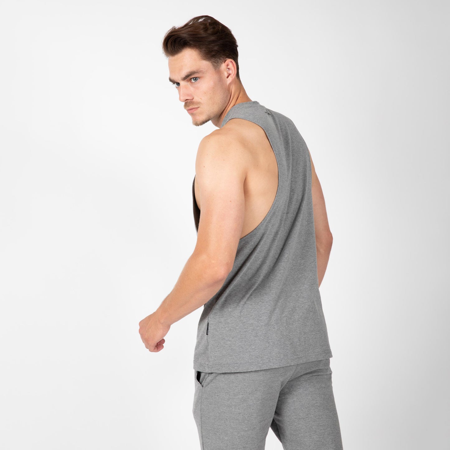 Gorilla Wear Cisco Drop Armhole Tank Top, grå/svart