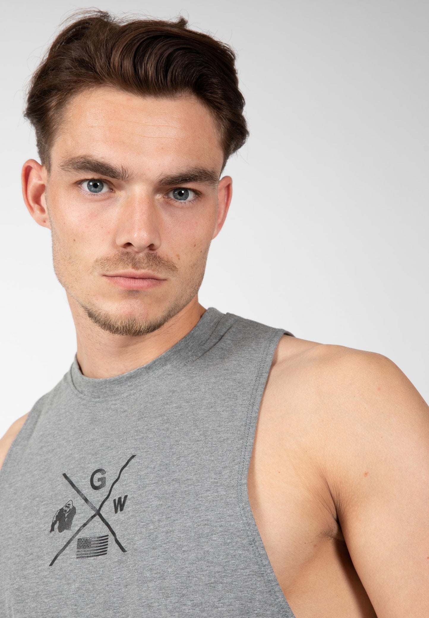 Gorilla Wear Cisco Drop Armhole Tank Top, grå/svart