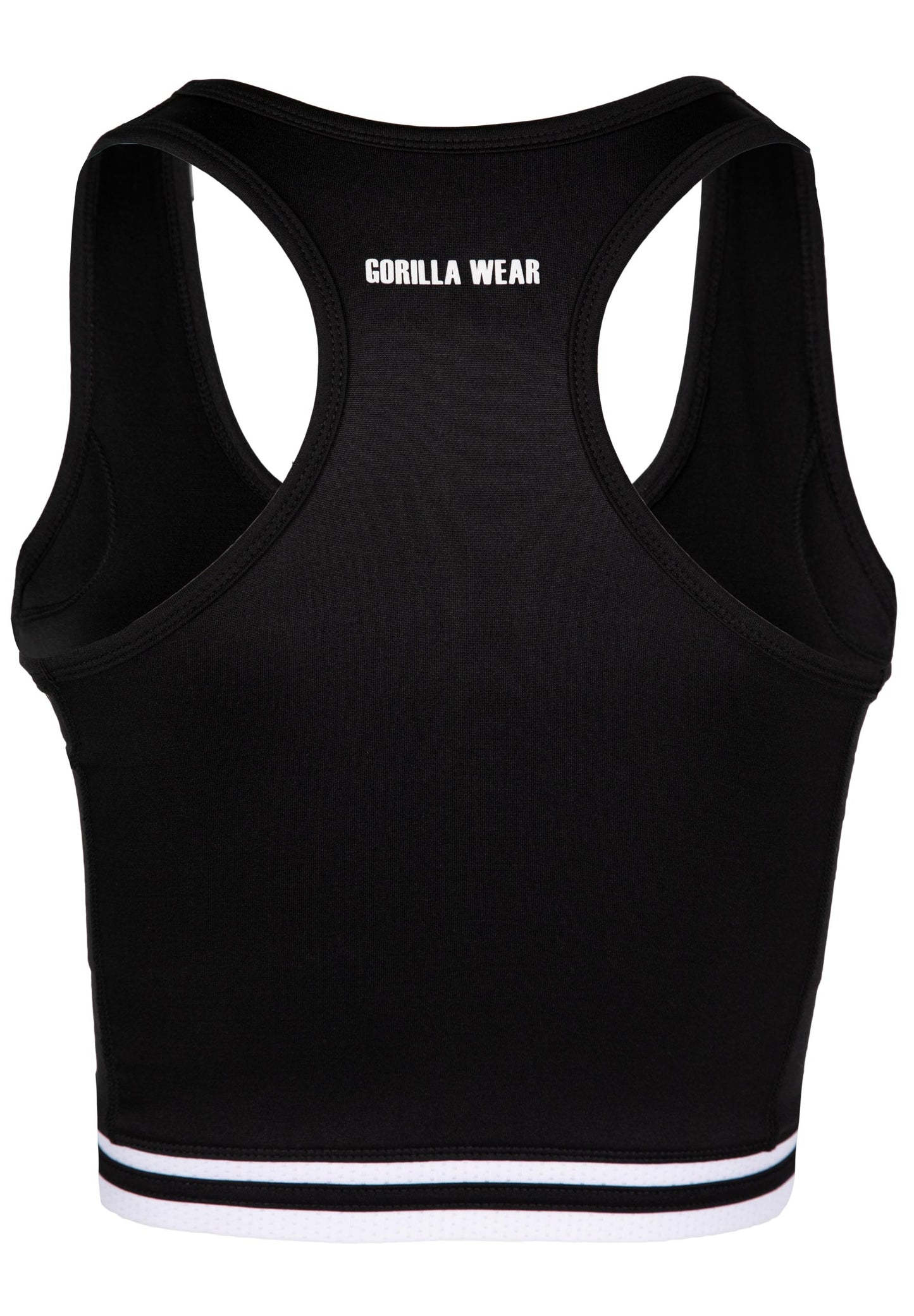 Gorilla Wear Mesa Zip Front Crop Top, svart